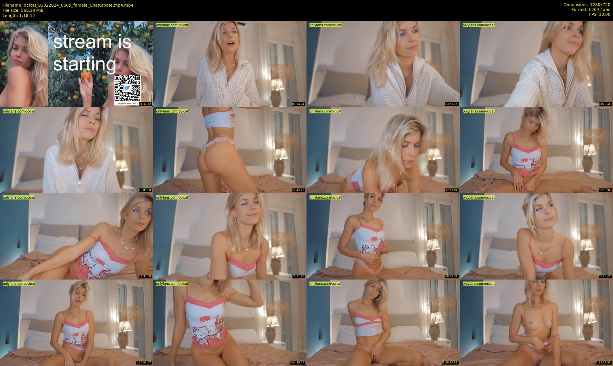 ocicat — 79 minute Chaturbate female cam show recording, 720p, Feb 3, 2024