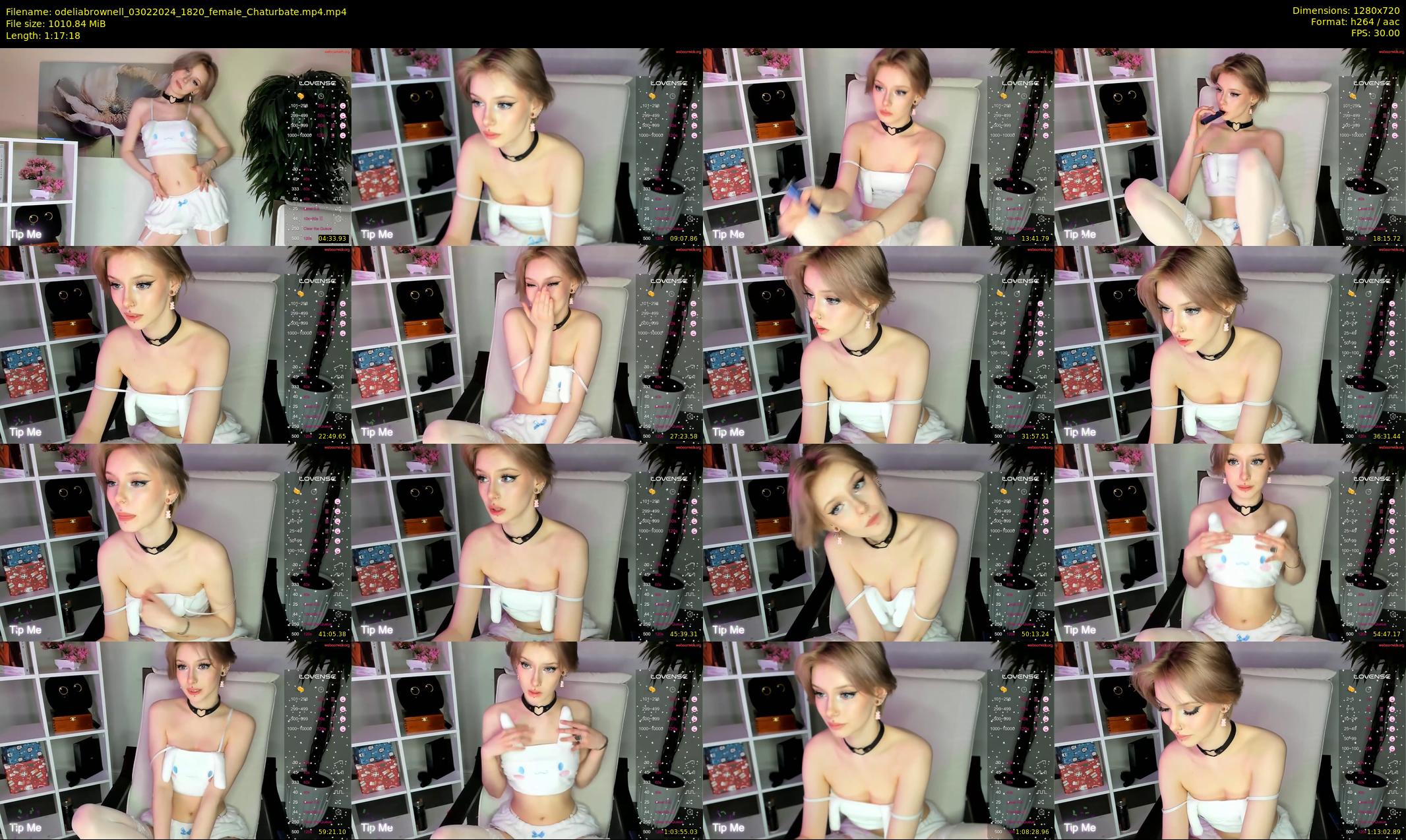 odeliabrownell — 78 minute Chaturbate female cam show recording, 720p, Feb 3, 2024