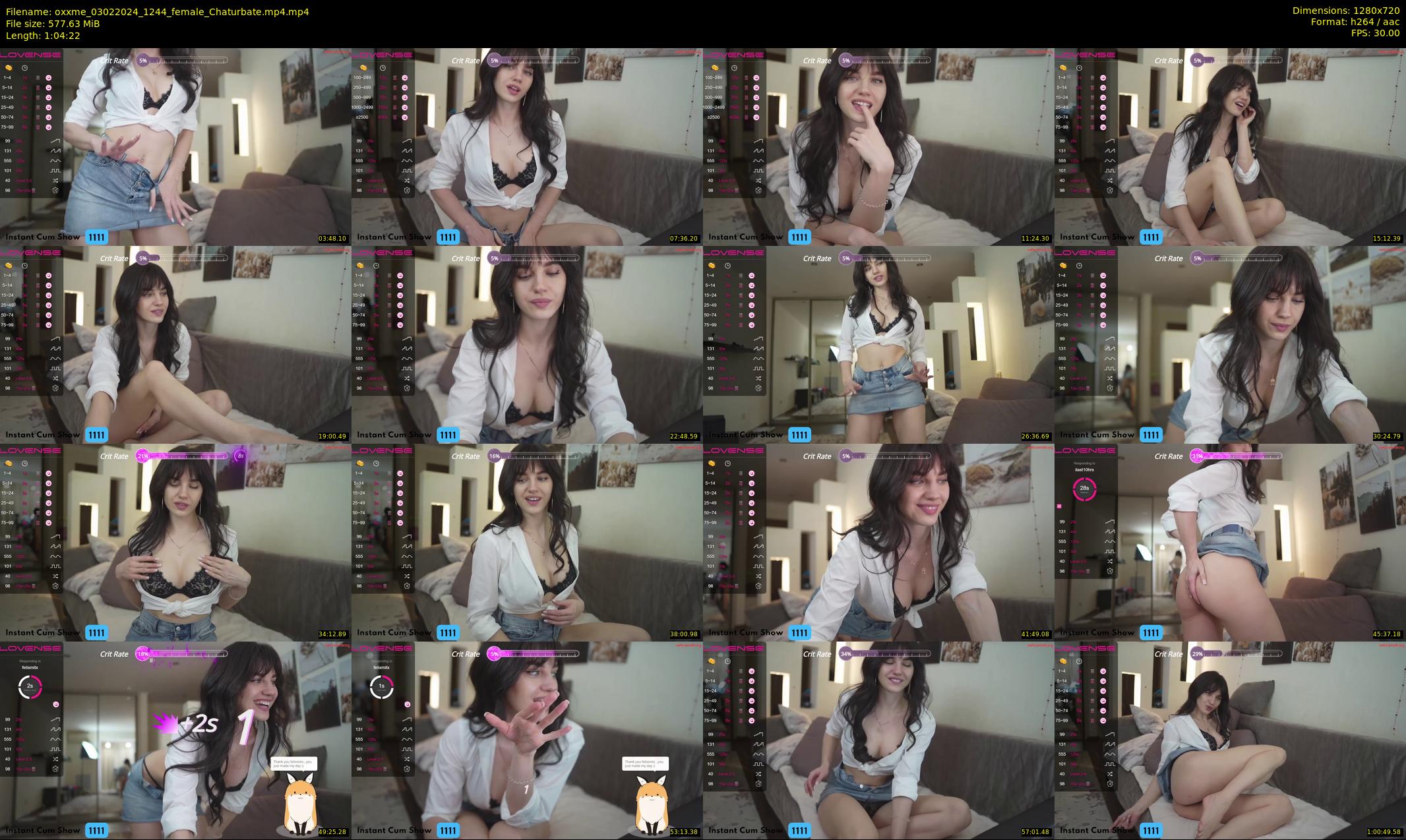 oxxme — 65 minute Chaturbate female cam show recording, 720p, Feb 3, 2024