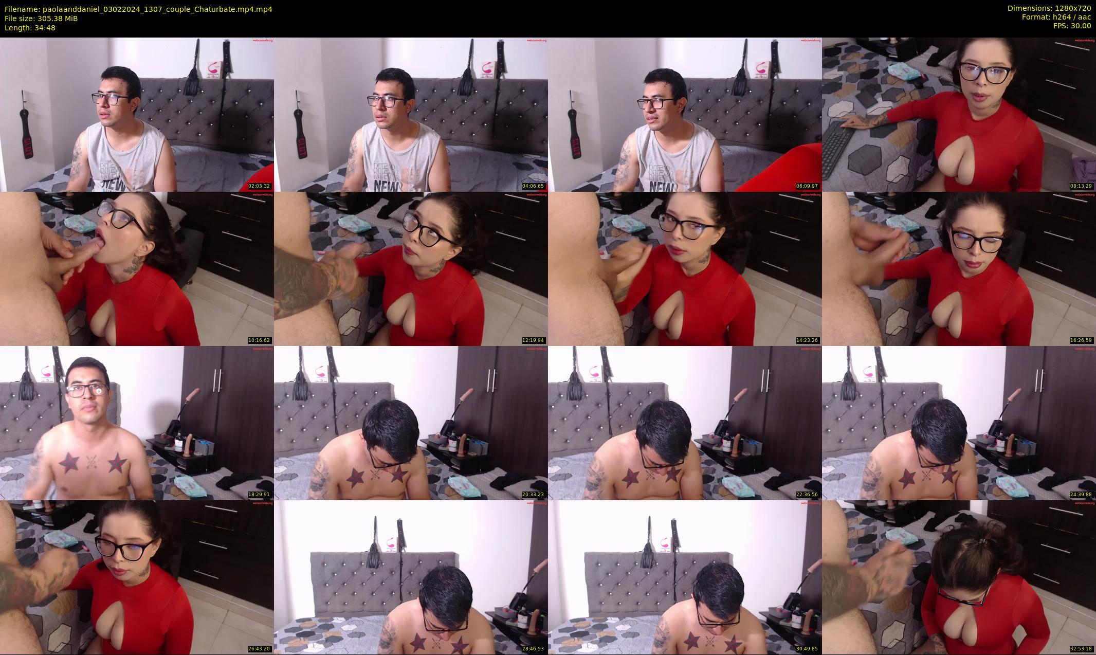 paolaanddaniel — 35 minute Chaturbate couple cam show recording, 720p, Feb 3, 2024