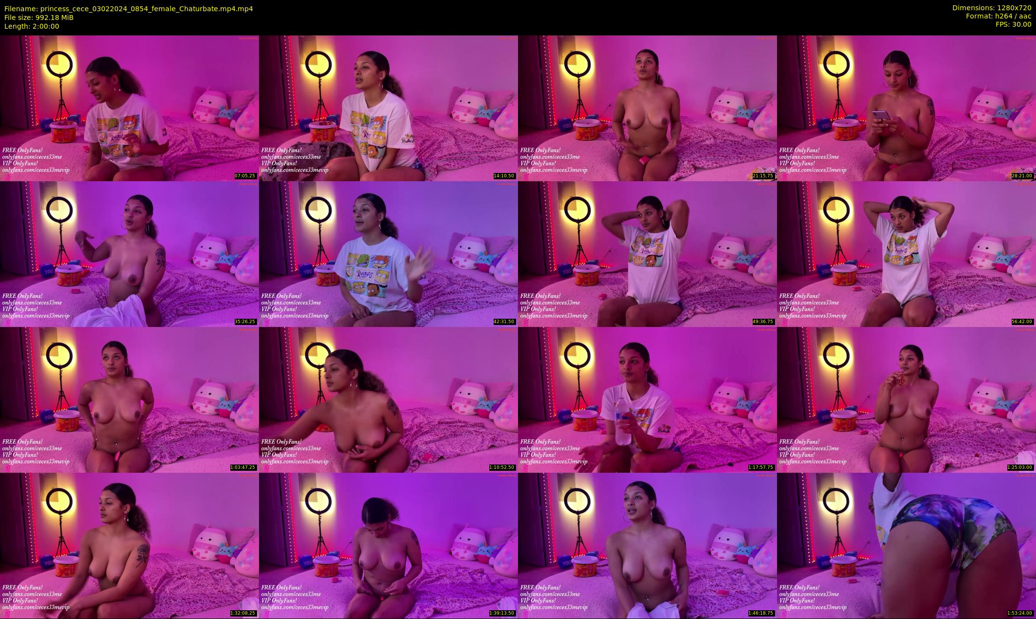 princess_cece — 120 minute Chaturbate female cam show recording, 720p, Feb 3, 2024