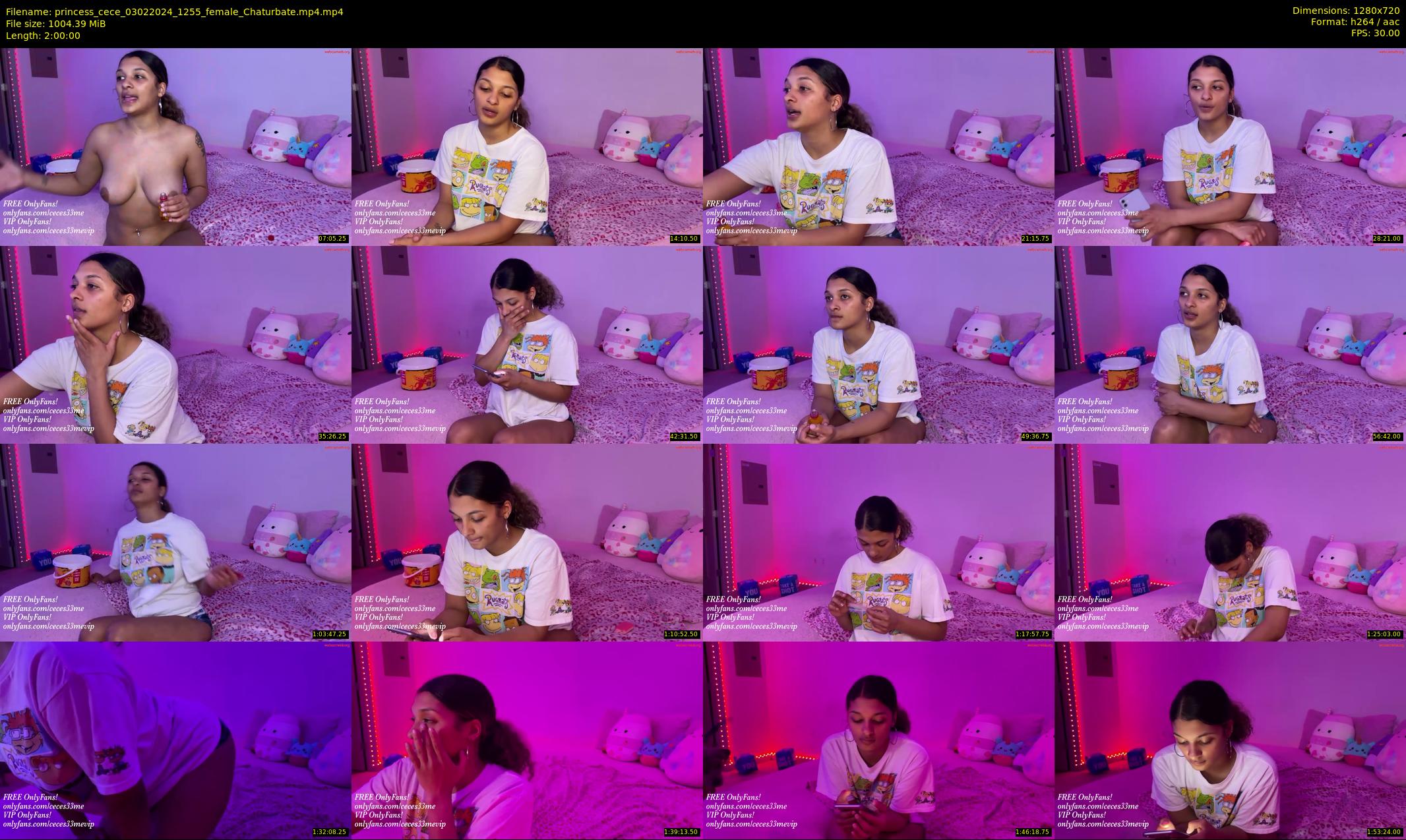 princess_cece — 120 minute Chaturbate female cam show recording, 720p, Feb 3, 2024