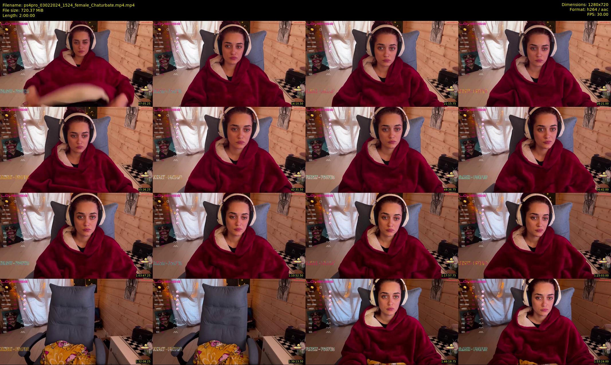 ps4pro — 120 minute Chaturbate female cam show recording, 720p, Feb 3, 2024