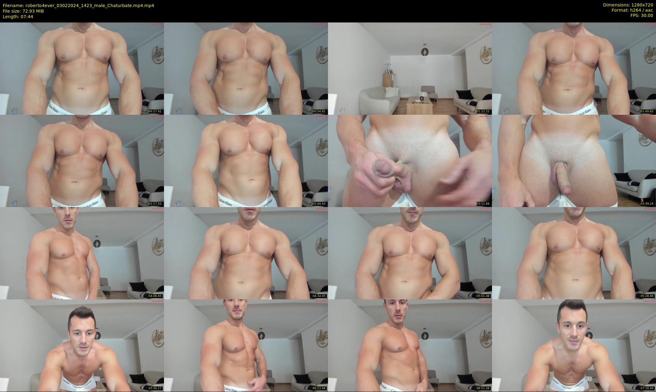 roberto4ever — 8 minute Chaturbate male cam show recording, 720p, Feb 3, 2024