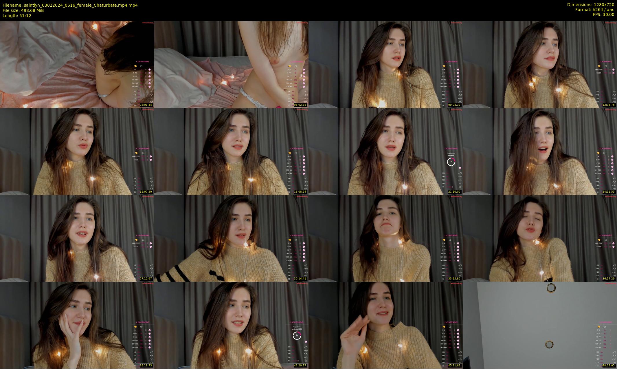 saintlyn — 52 minute Chaturbate female cam show recording, 720p, Feb 3, 2024