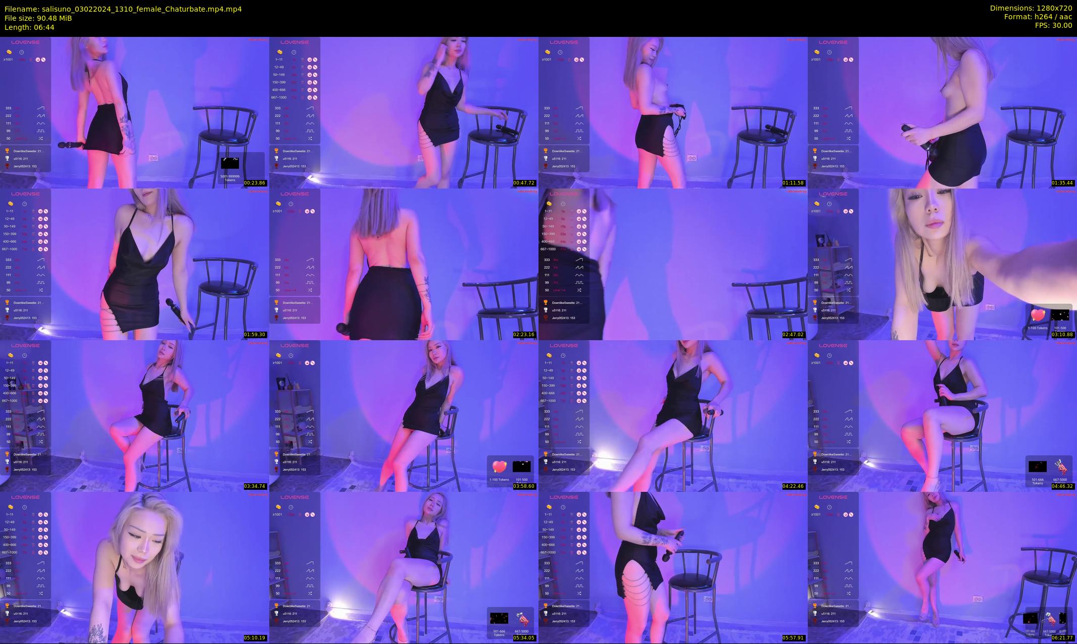 salisuno — 7 minute Chaturbate female cam show recording, 720p, Feb 3, 2024
