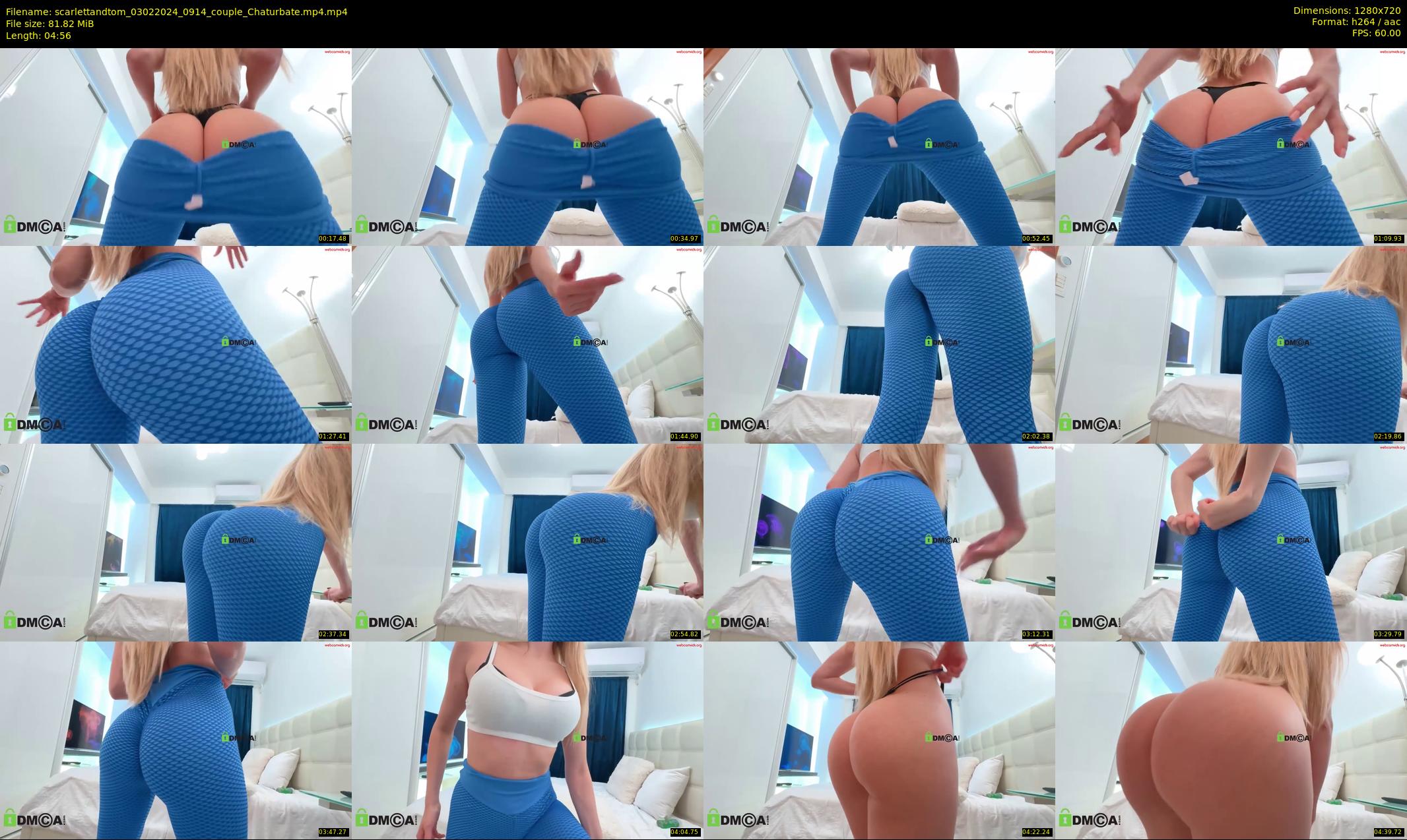 scarlettandtom — 5 minute Chaturbate couple cam show recording, 720p, Feb 3, 2024