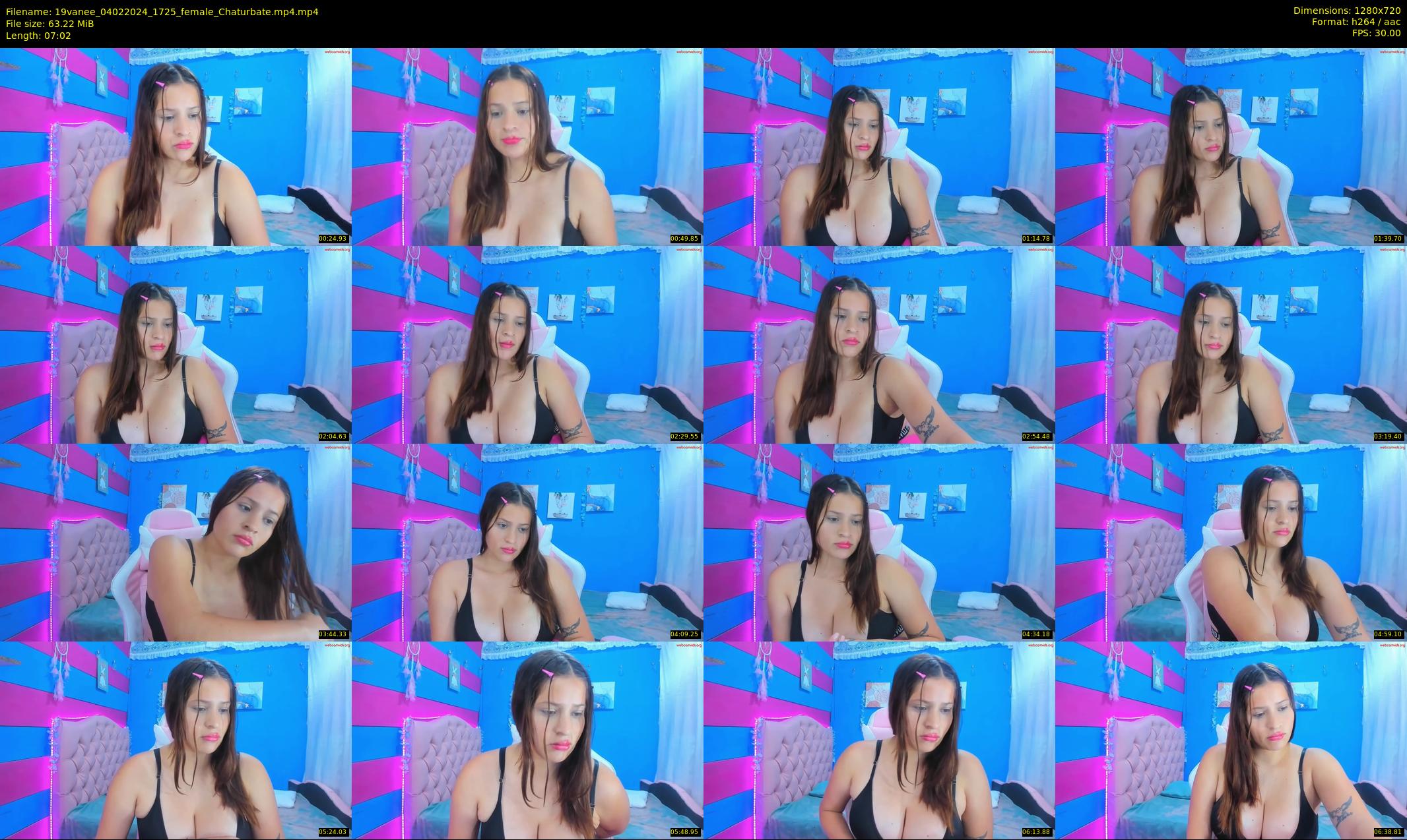 19vanee — 8 minute Chaturbate female cam show recording, 720p, Feb 4, 2024