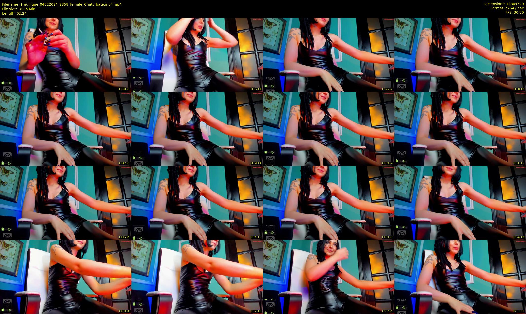 1munique — 3 minute Chaturbate female cam show recording, 720p, Feb 4, 2024