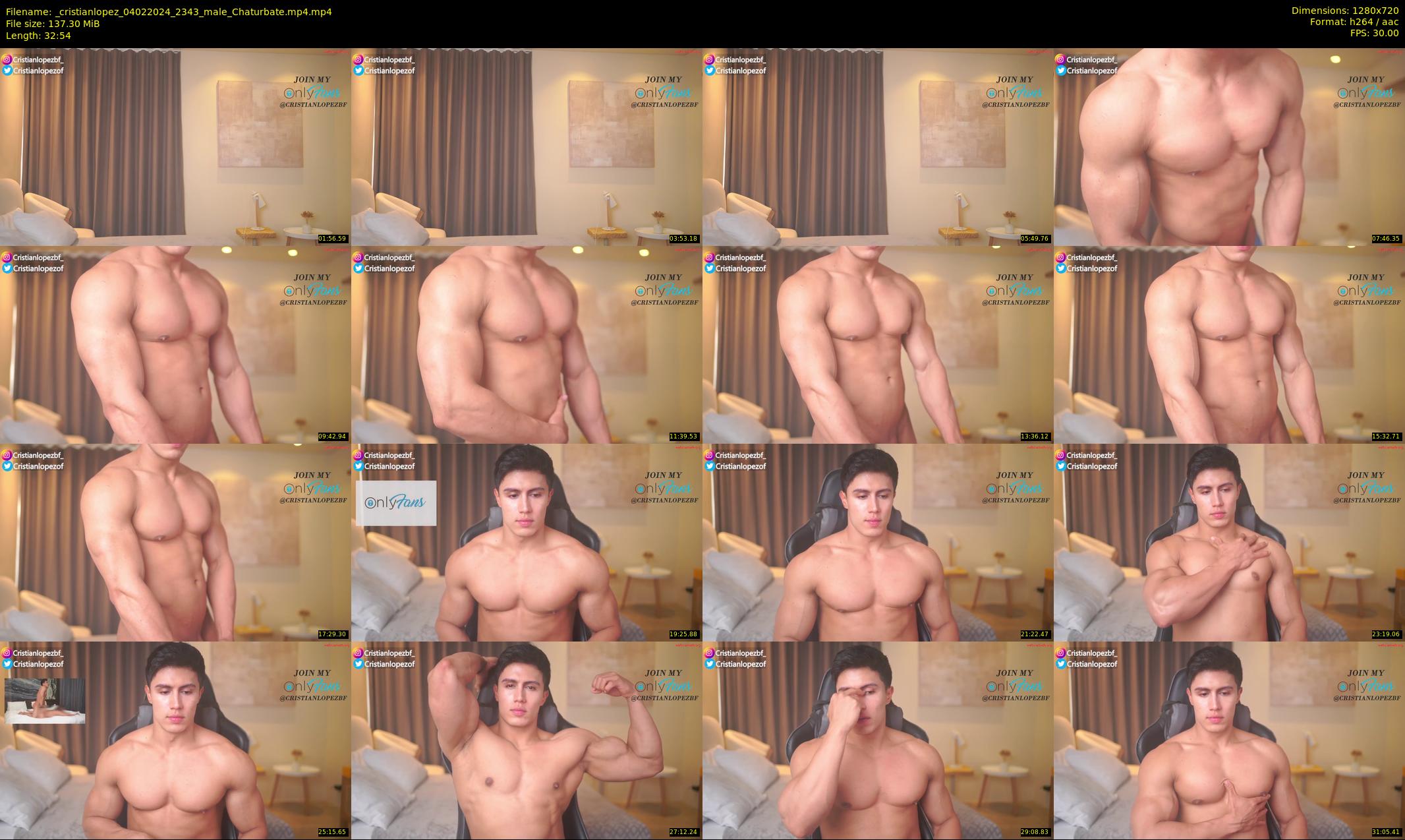 _cristianlopez — 33 minute Chaturbate male cam show recording, 720p, Feb 4, 2024