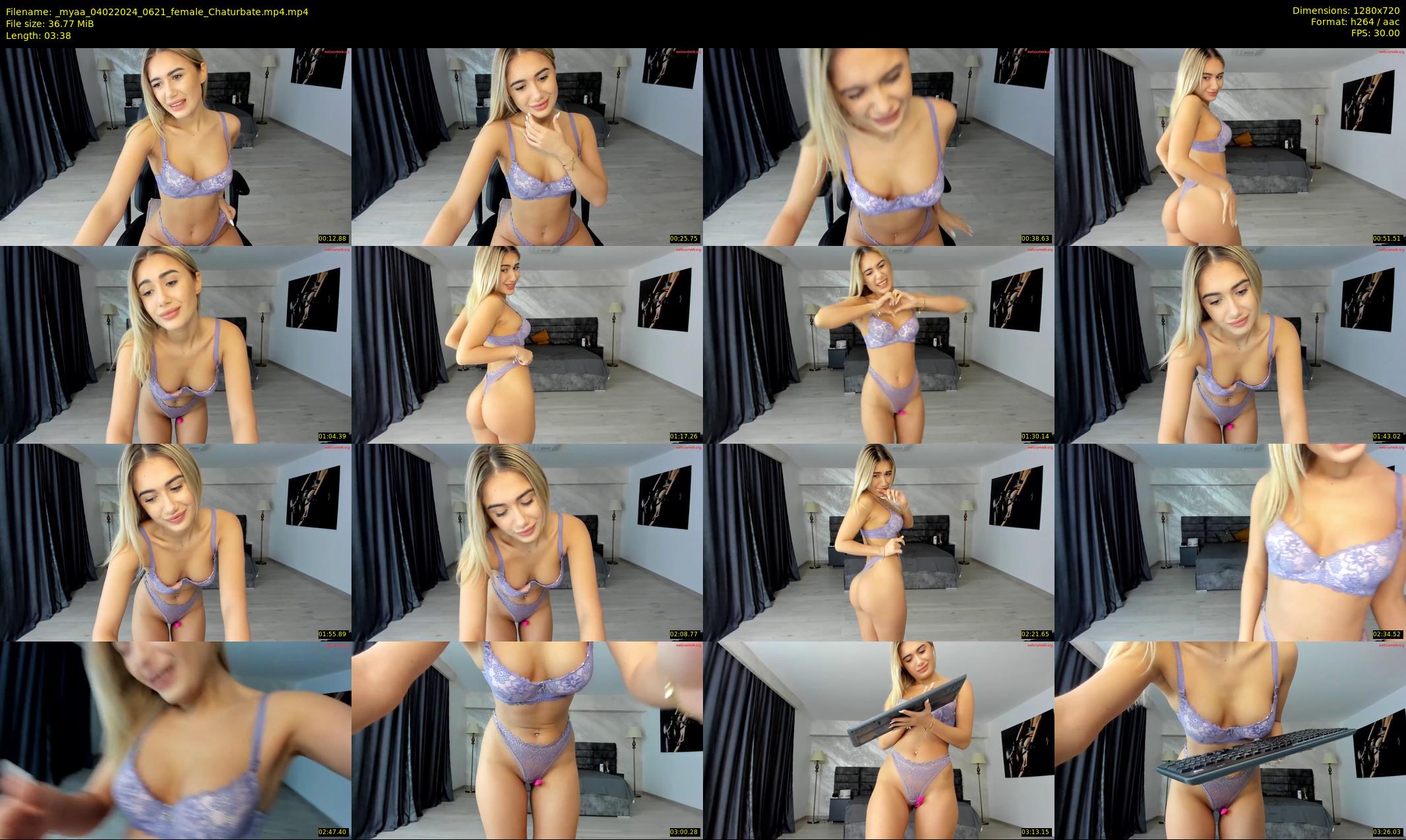 _myaa — 4 minute Chaturbate female cam show recording, 720p, Feb 4, 2024