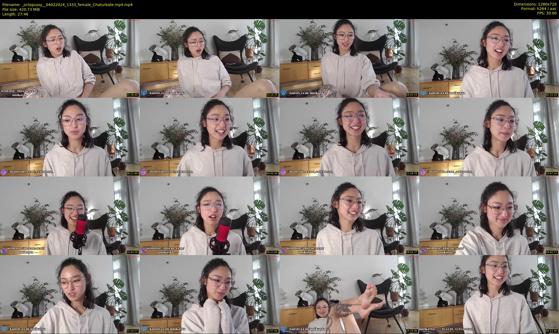 _octopussy_ — 28 minute Chaturbate female cam show recording, 720p, Feb 4, 2024