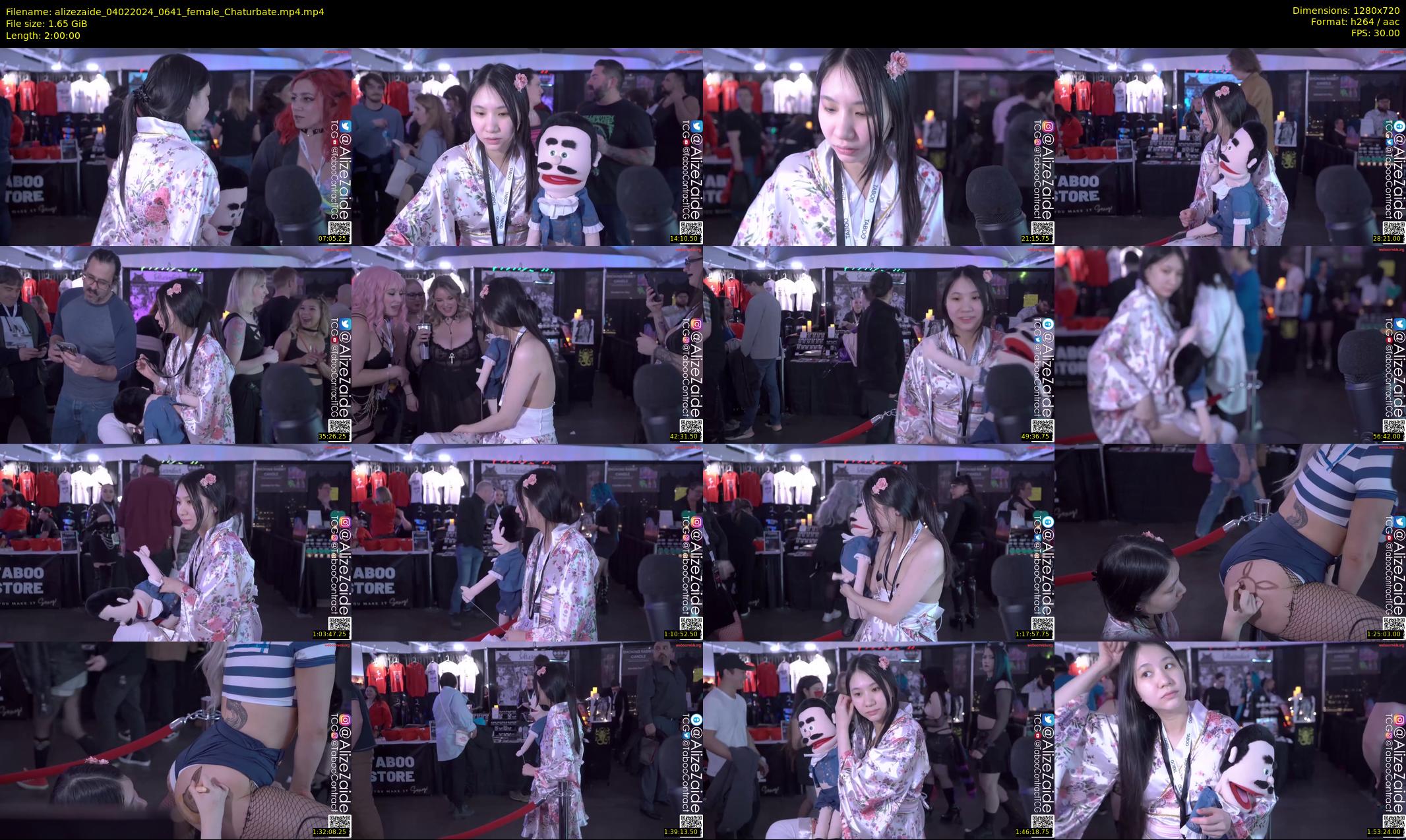 alizezaide — 120 minute Chaturbate female cam show recording, 720p, Feb 4, 2024