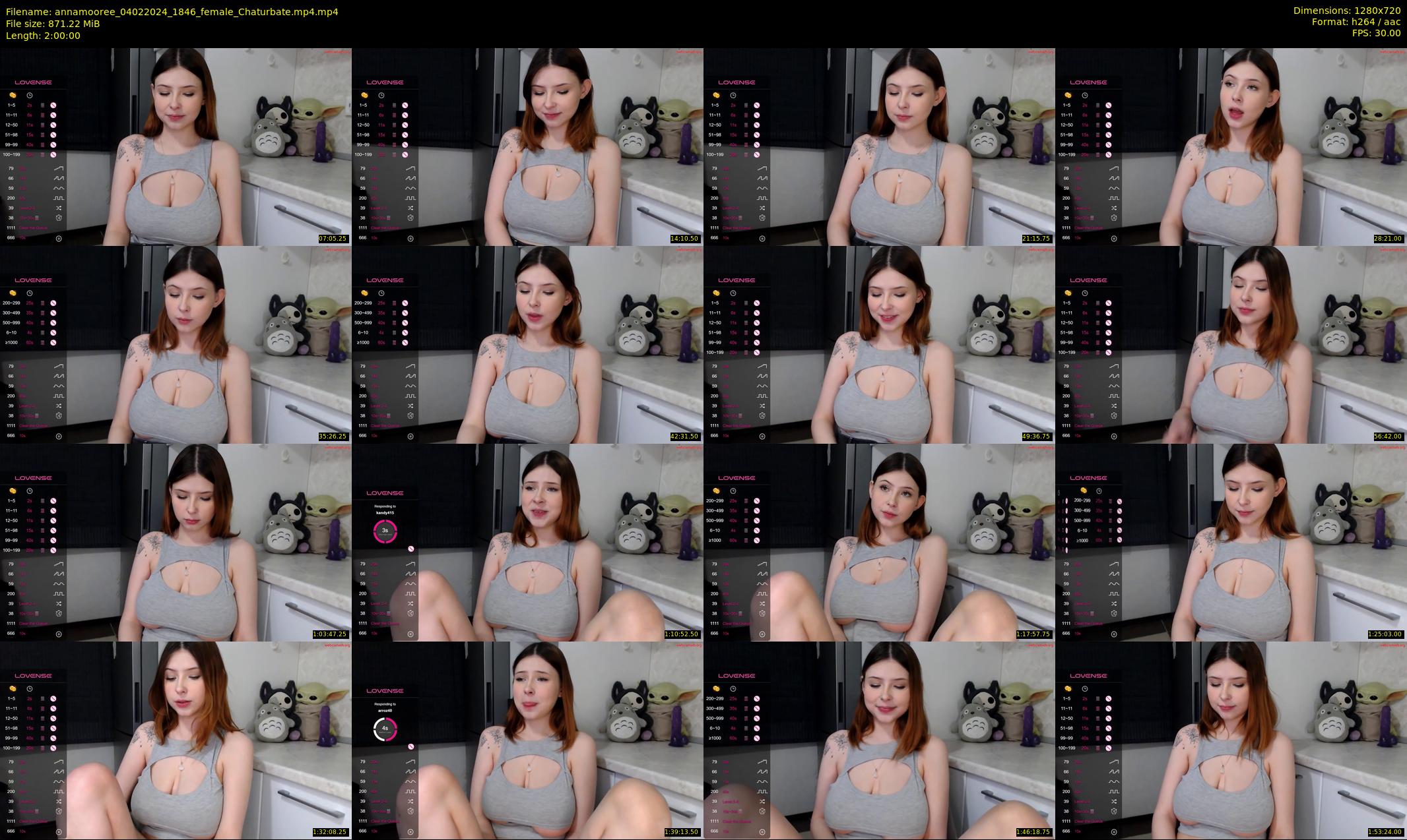 annamooree — 120 minute Chaturbate female cam show recording, 720p, Feb 4, 2024