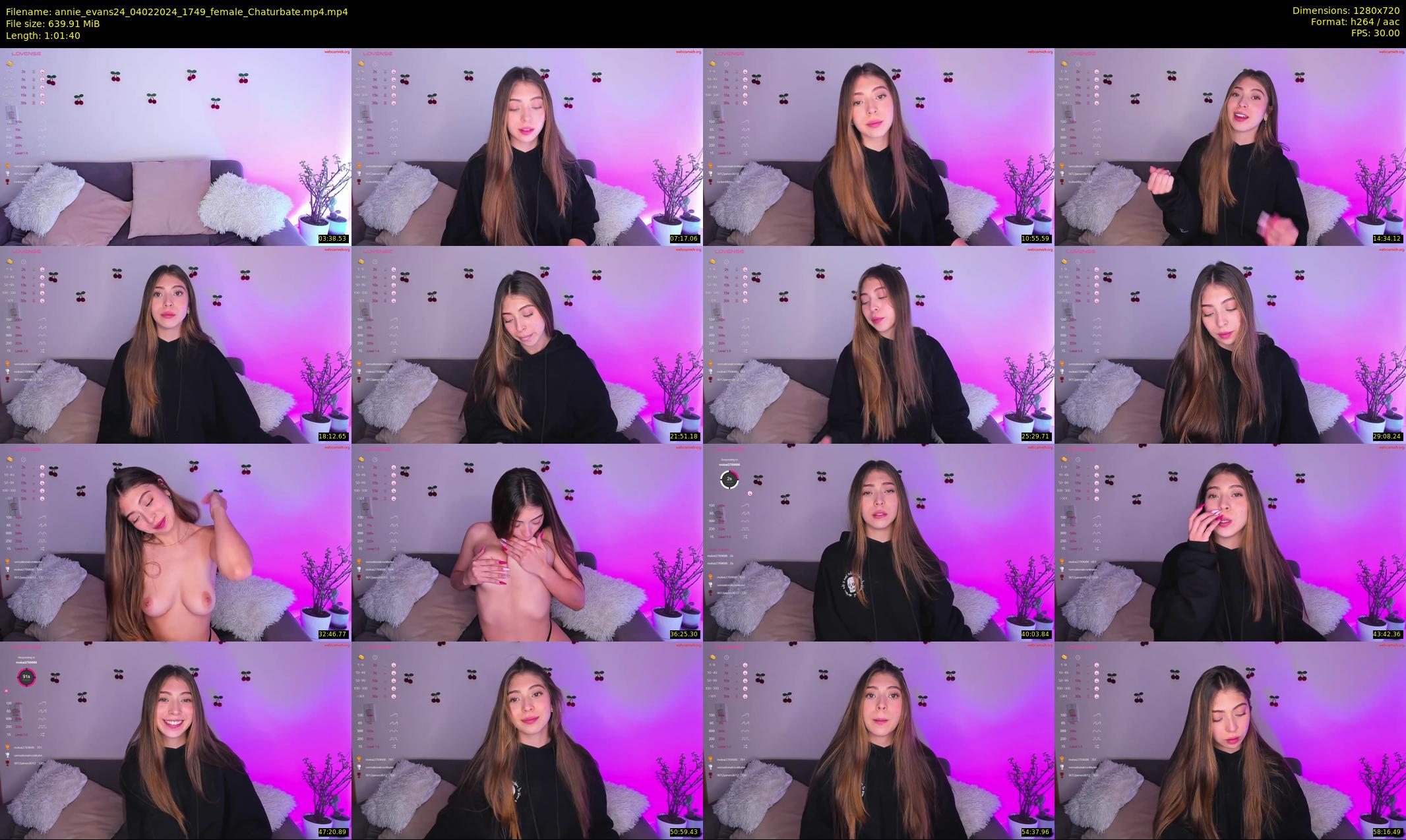 annie_evans24 — 62 minute Chaturbate female cam show recording, 720p, Feb 4, 2024