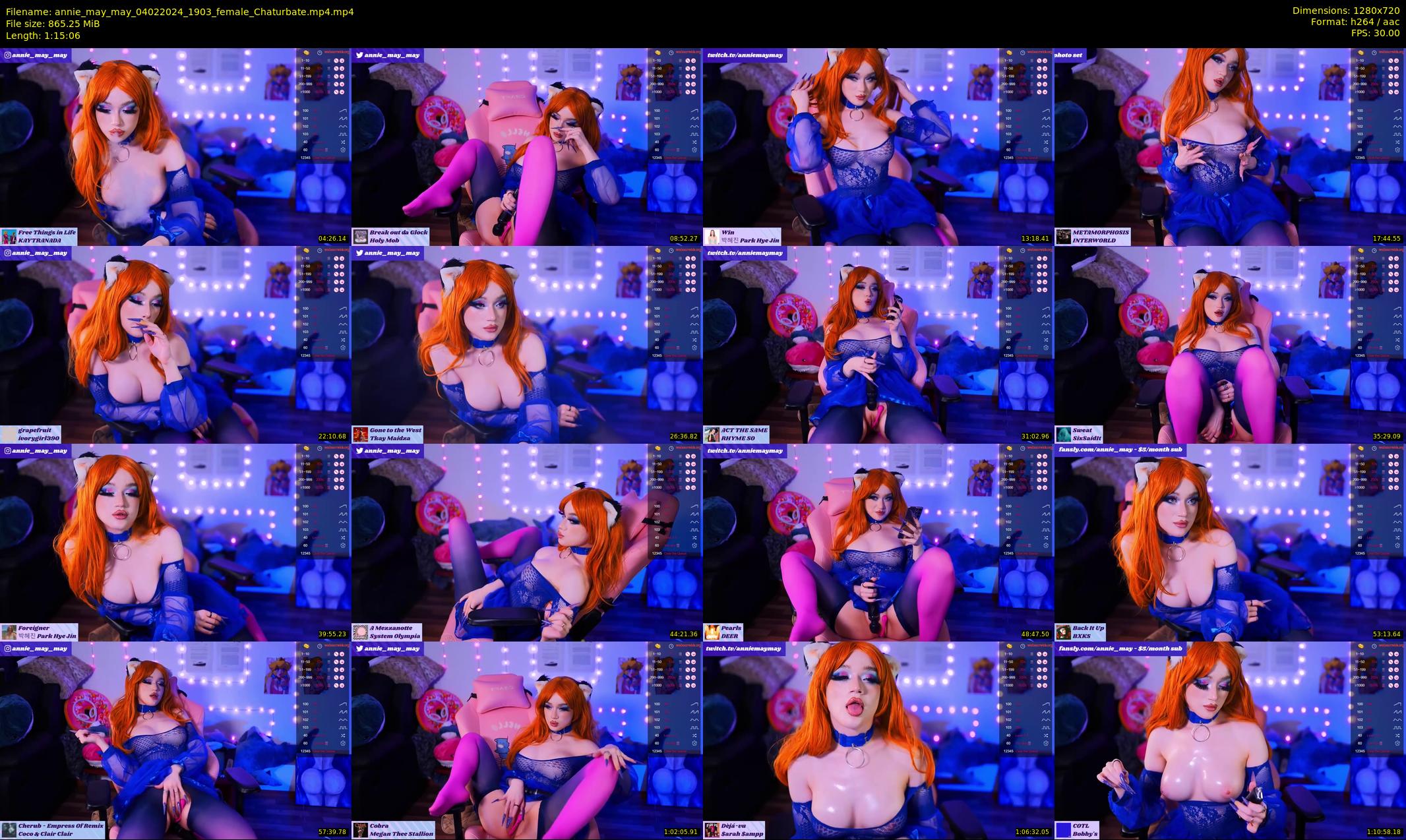 annie_may_may — 76 minute Chaturbate female cam show recording, 720p, Feb 4, 2024