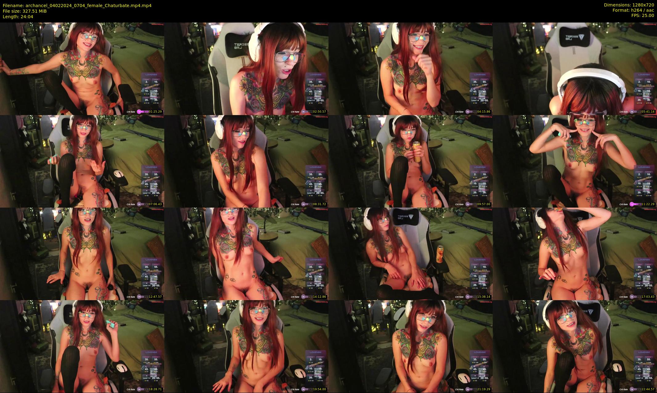 archancel — 25 minute Chaturbate female cam show recording, 720p, Feb 4, 2024