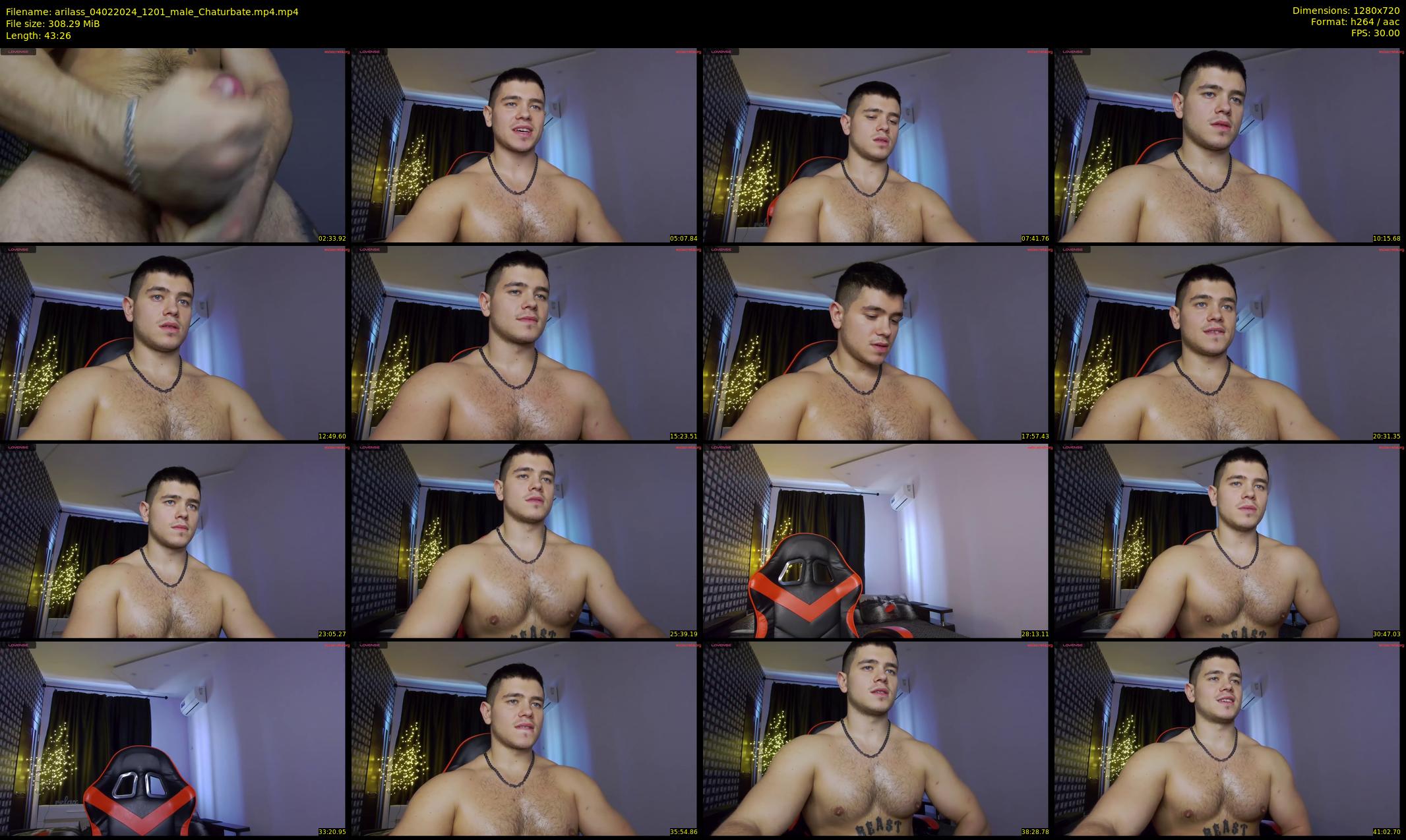 arilass — 44 minute Chaturbate male cam show recording, 720p, Feb 4, 2024