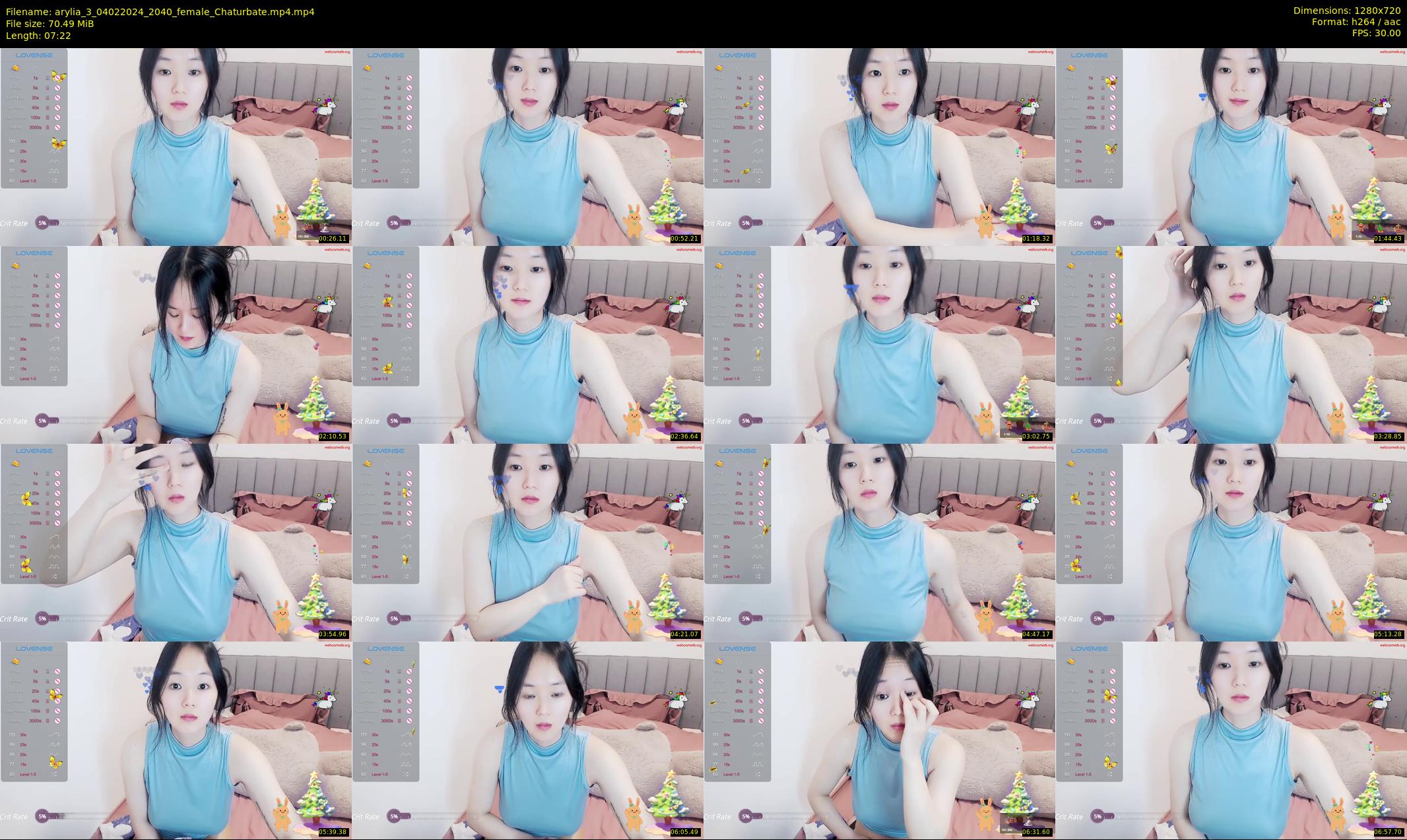 arylia_3 — 8 minute Chaturbate female cam show recording, 720p, Feb 4, 2024