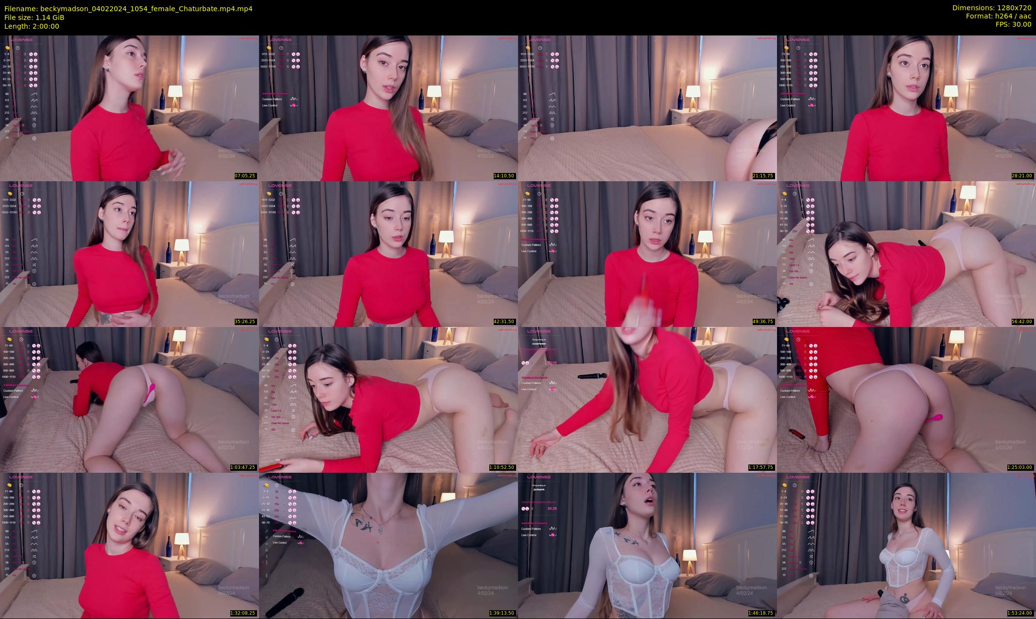 beckymadson — 120 minute Chaturbate female cam show recording, 720p, Feb 4, 2024