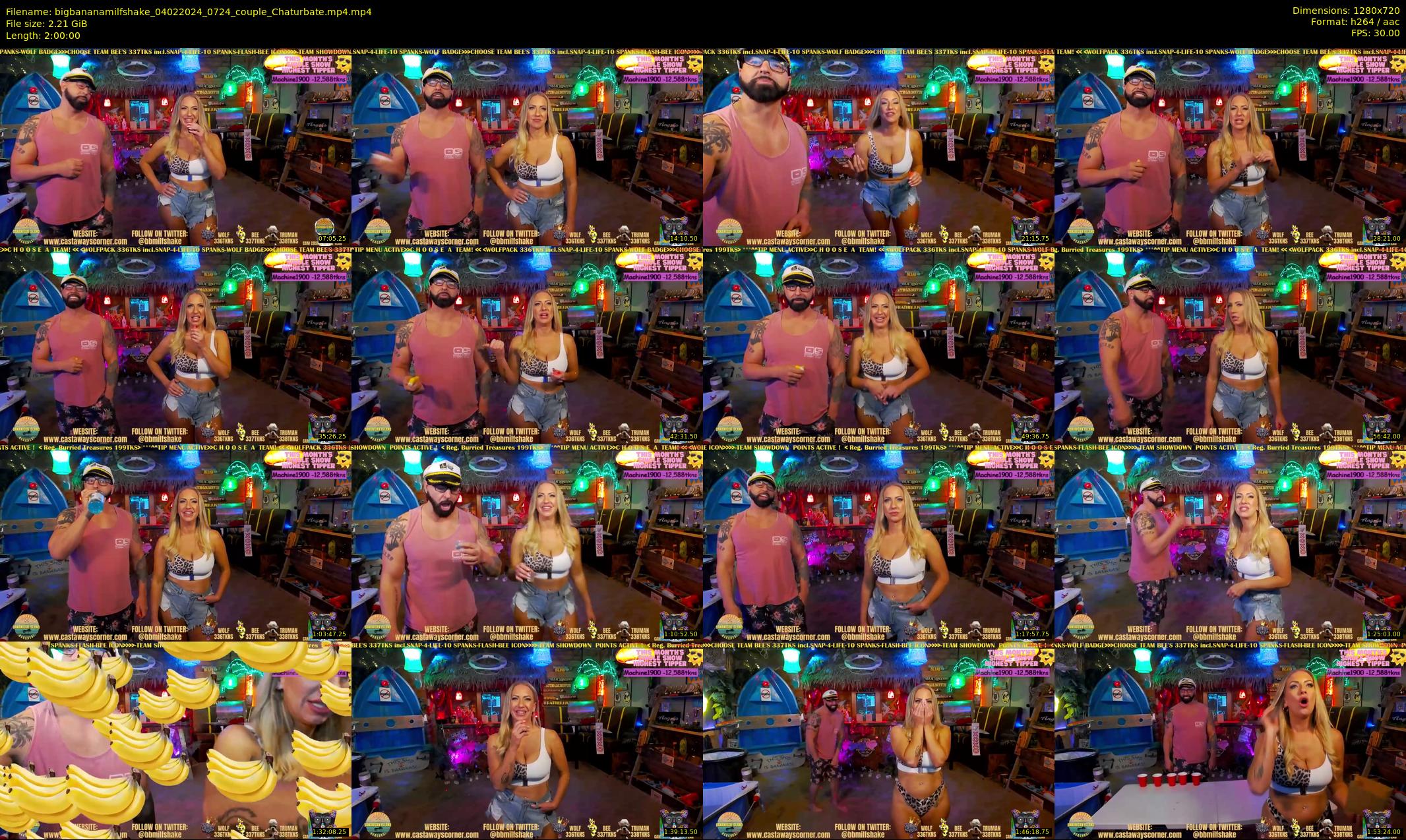 bigbananamilfshake — 120 minute Chaturbate couple cam show recording, 720p, Feb 4, 2024