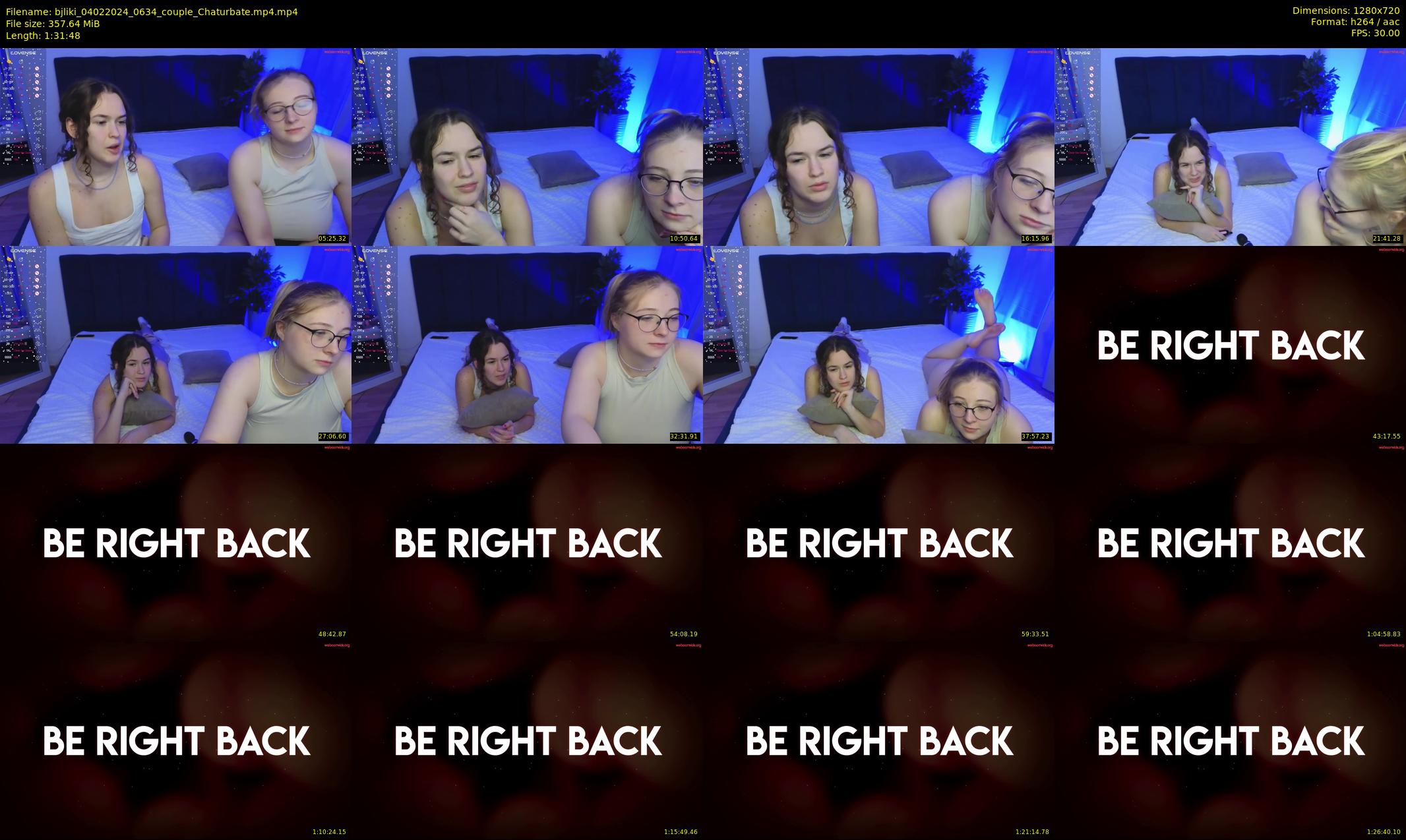 bjliki — 92 minute Chaturbate couple cam show recording, 720p, Feb 4, 2024