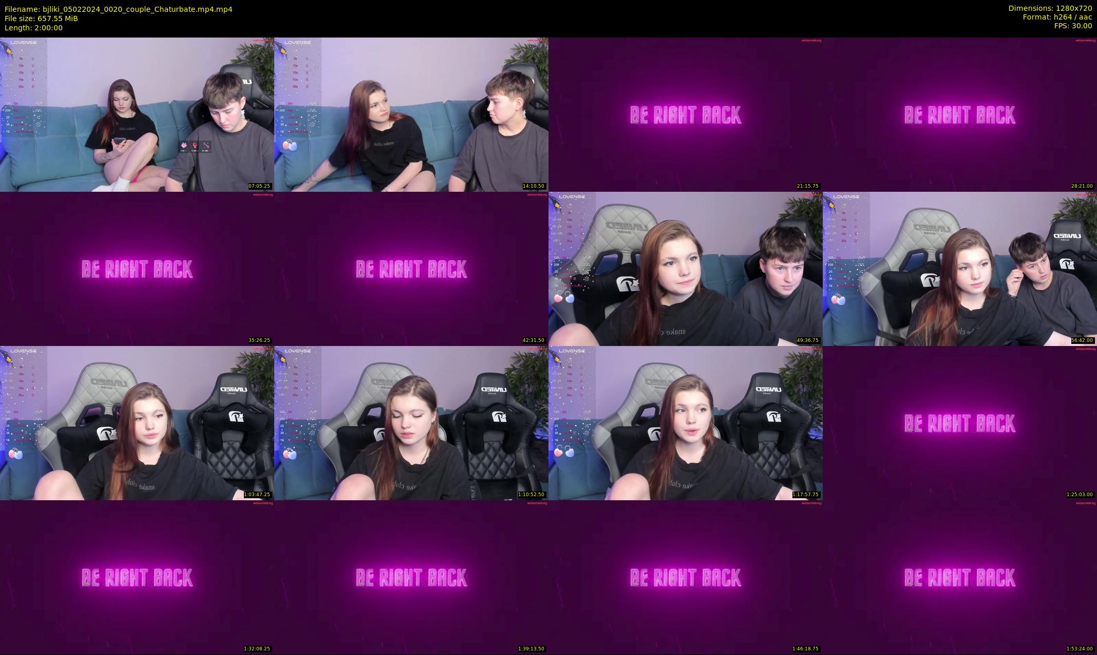 bjliki — 120 minute Chaturbate couple cam show recording, 720p, Feb 5, 2024