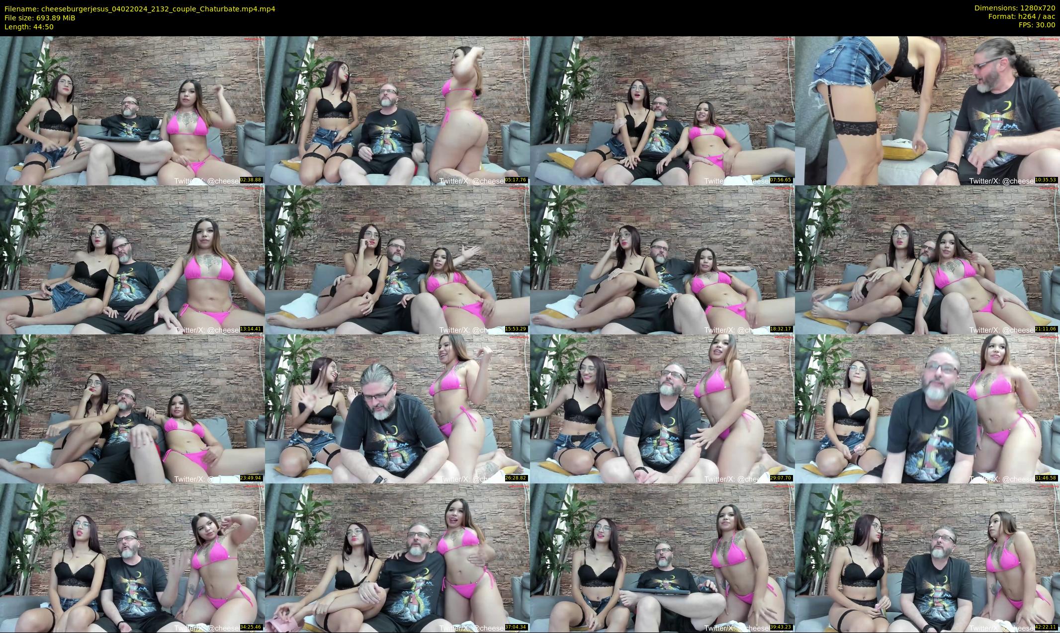 cheeseburgerjesus — 45 minute Chaturbate couple cam show recording, 720p, Feb 4, 2024