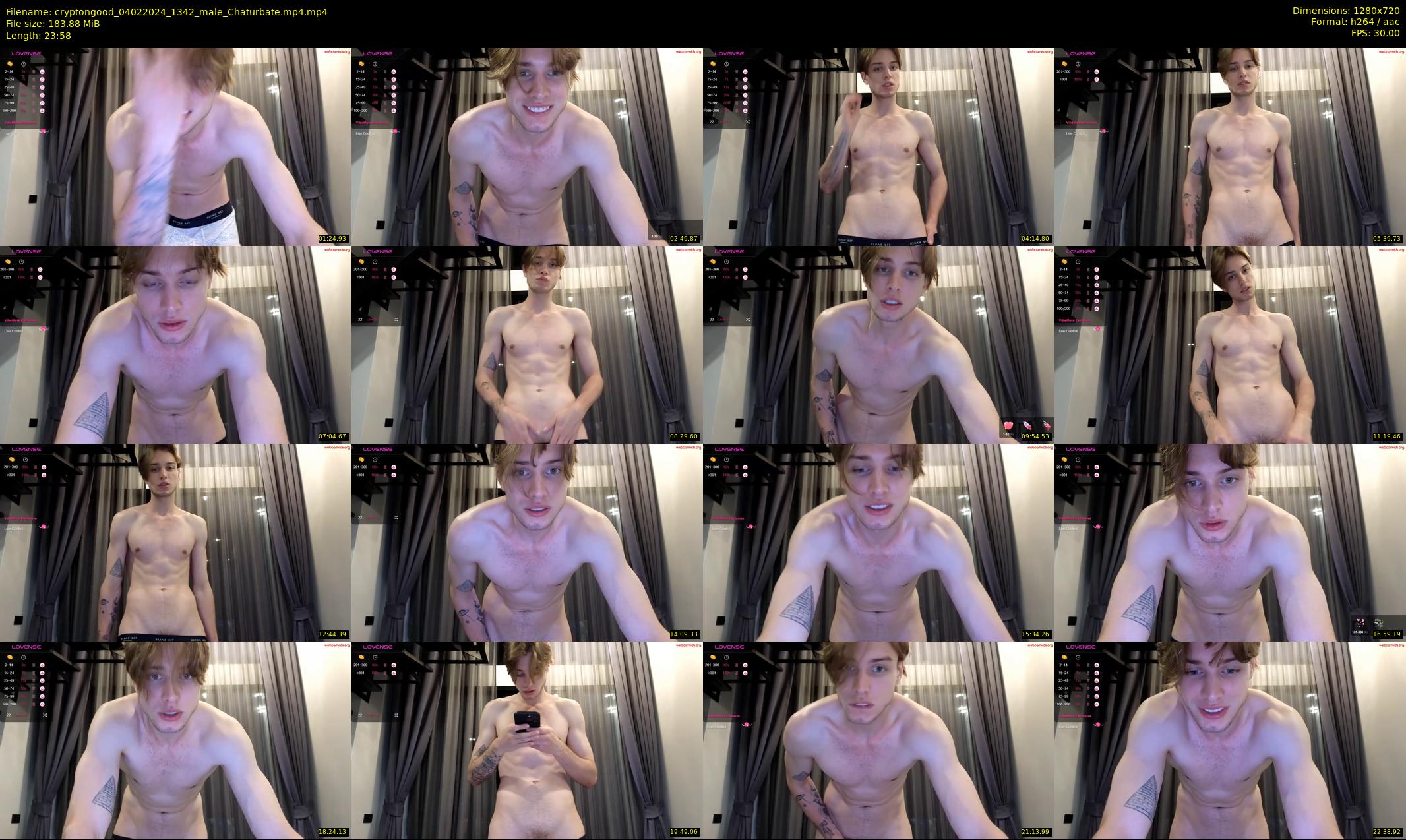 cryptongood — 24 minute Chaturbate male cam show recording, 720p, Feb 4, 2024