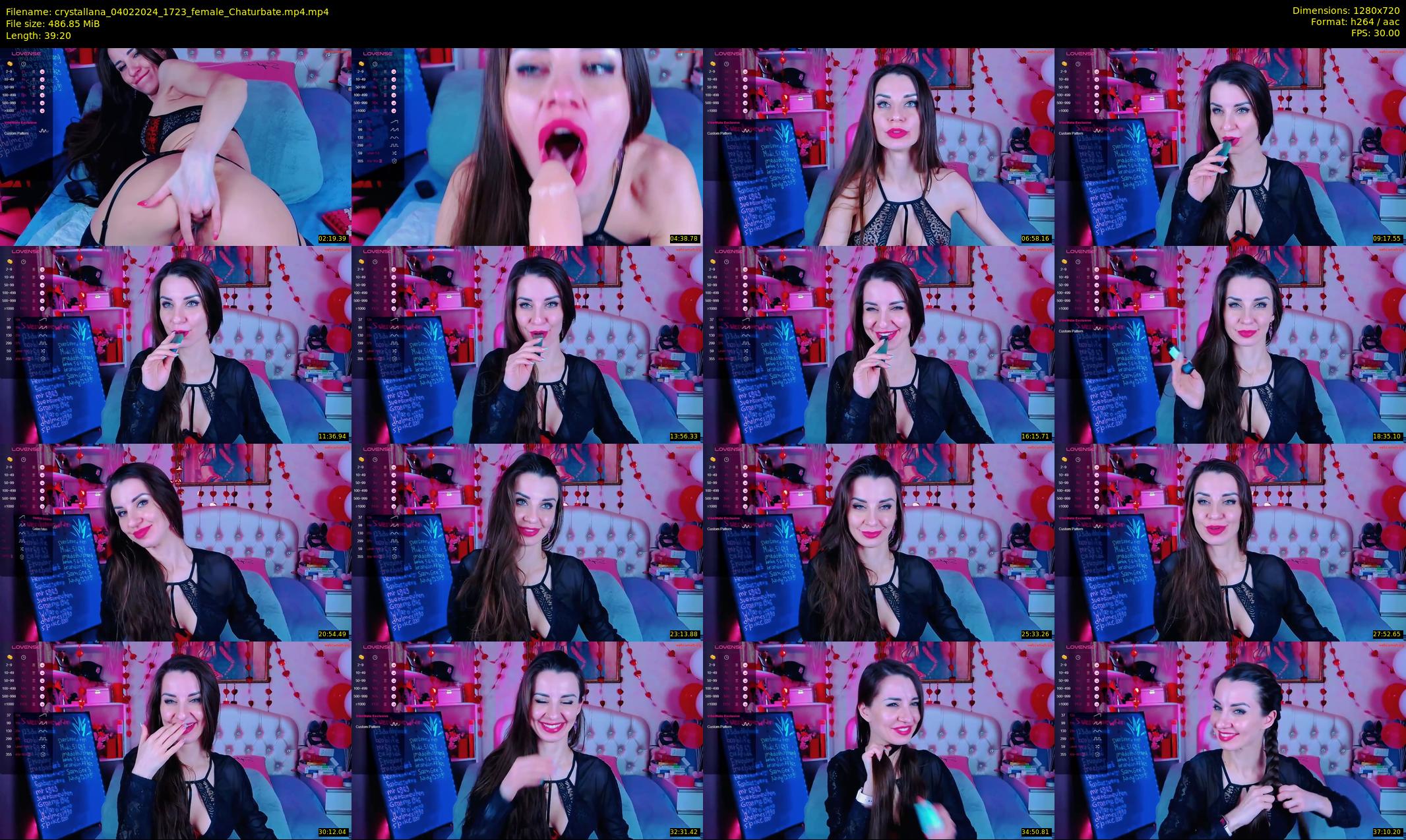 crystallana — 40 minute Chaturbate female cam show recording, 720p, Feb 4, 2024