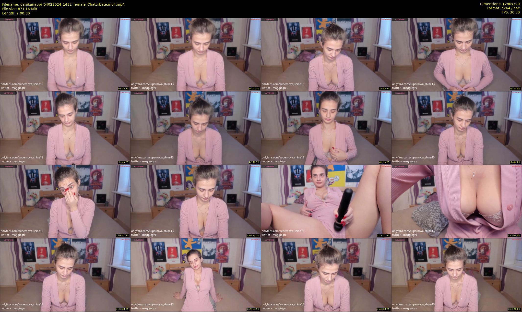 danikanappi — 120 minute Chaturbate female cam show recording, 720p, Feb 4, 2024