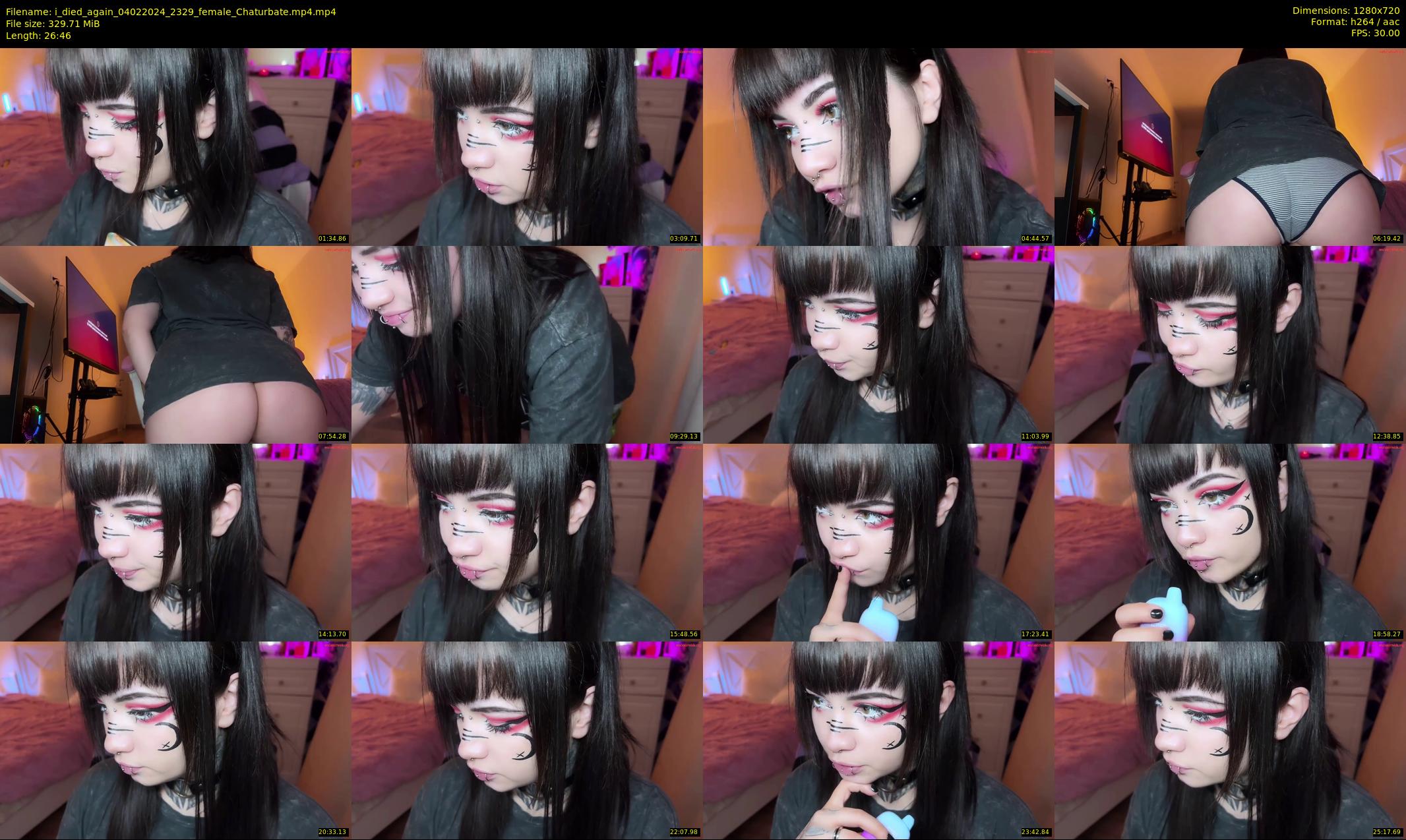 i_died_again — 27 minute Chaturbate female cam show recording, 720p, Feb 4, 2024