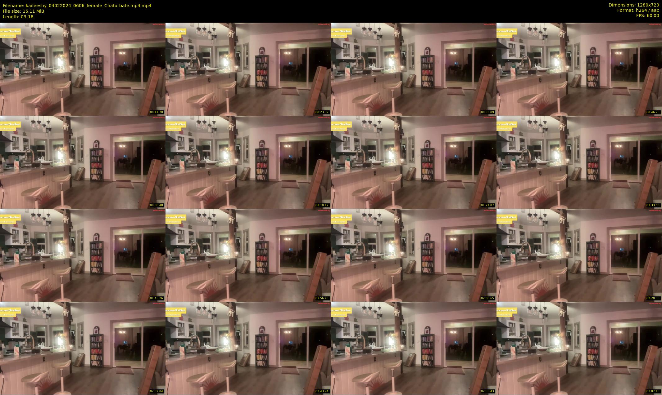 kaileeshy — 4 minute Chaturbate female cam show recording, 720p, Feb 4, 2024