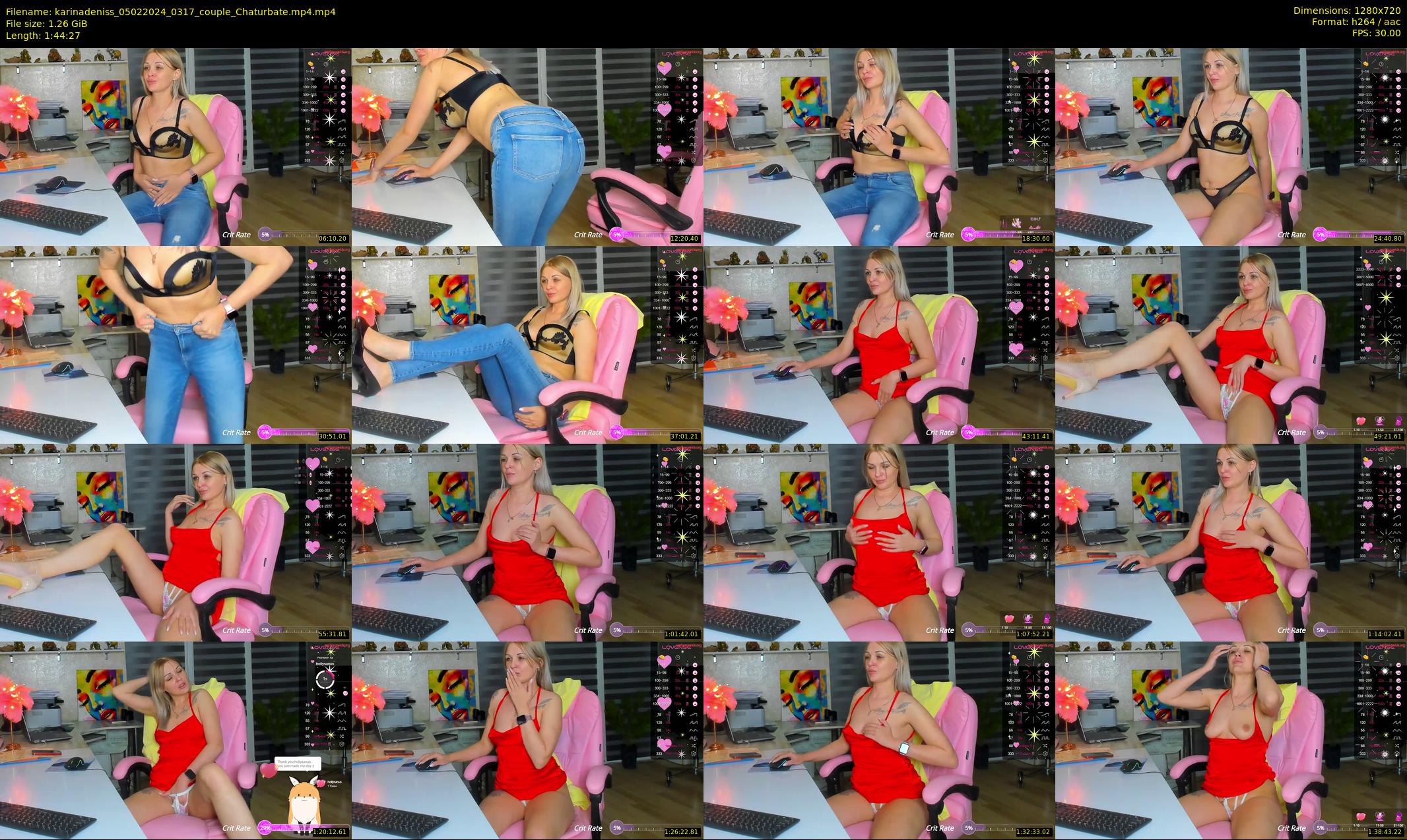 karinadeniss — 105 minute Chaturbate couple cam show recording, 720p, Feb 5, 2024