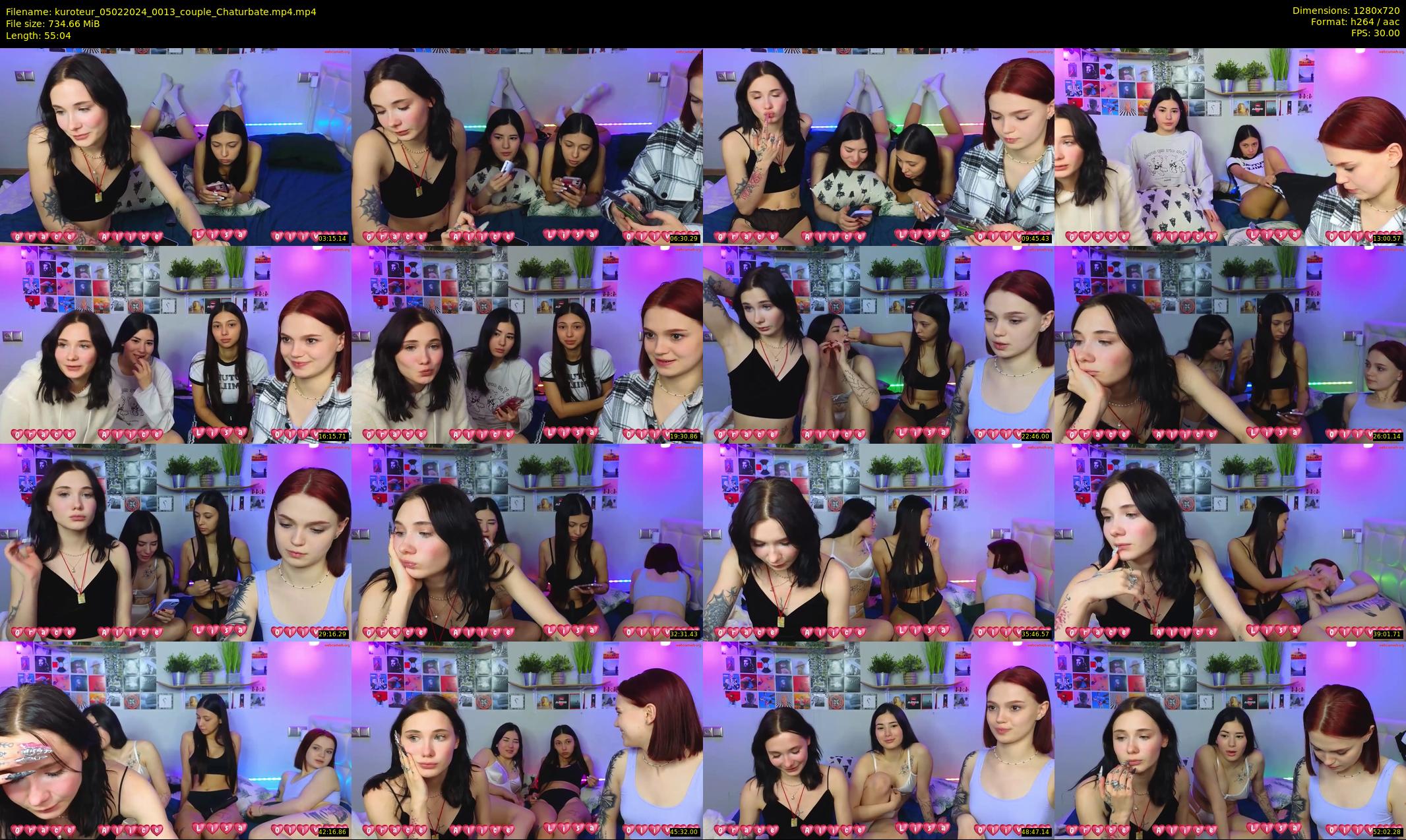 kuroteur — 56 minute Chaturbate couple cam show recording, 720p, Feb 5, 2024