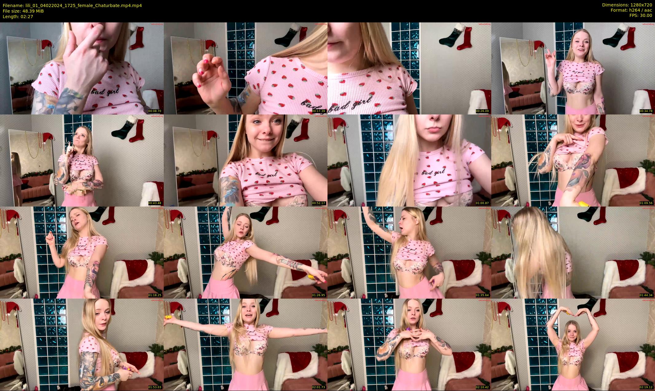 lili_01 — 3 minute Chaturbate female cam show recording, 720p, Feb 4, 2024