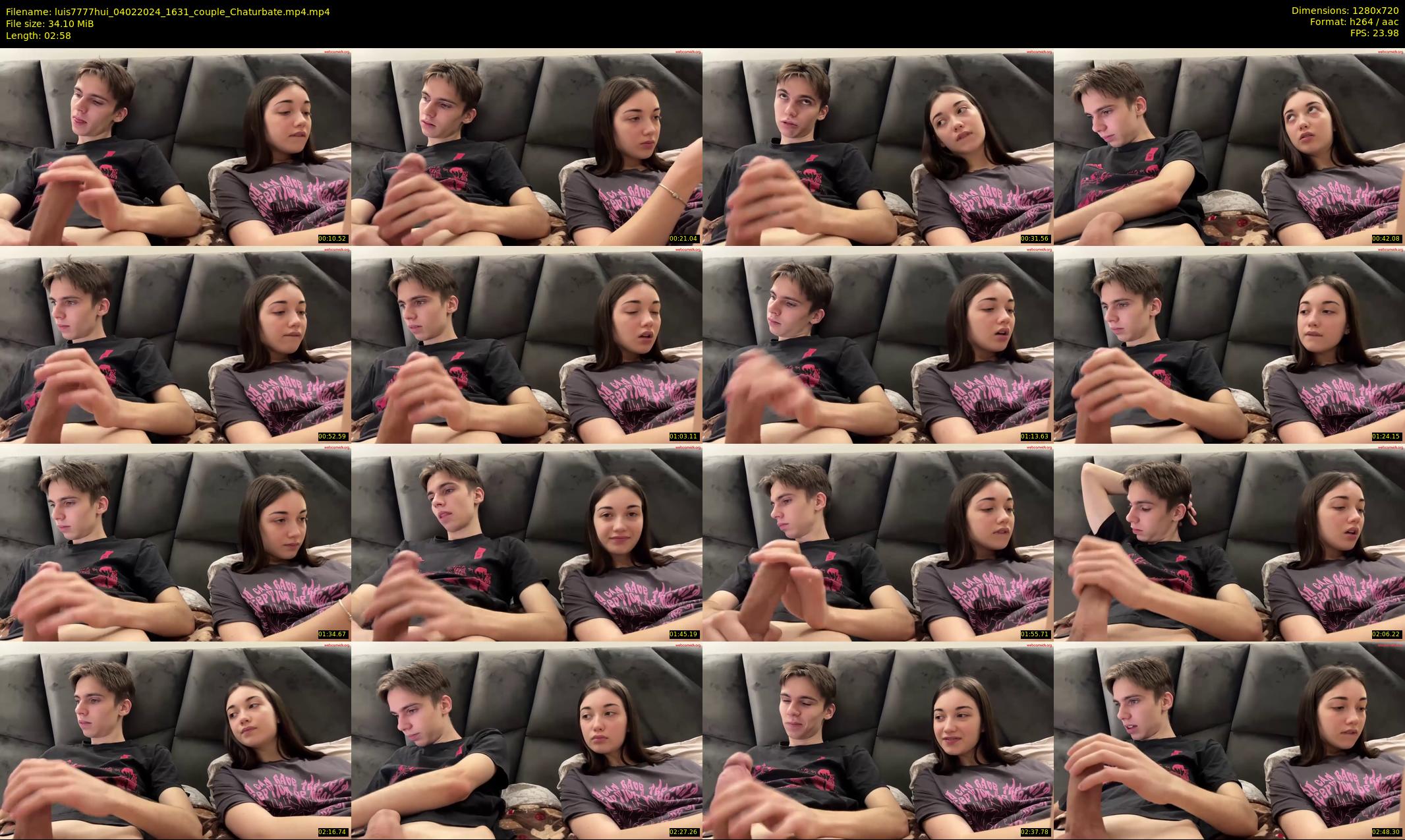 luis7777hui — 3 minute Chaturbate couple cam show recording, 720p, Feb 4, 2024