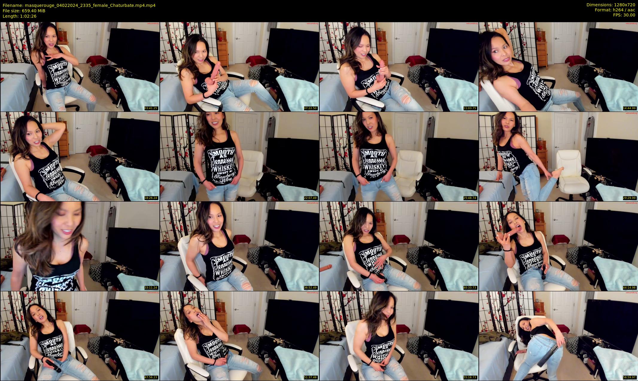 masquerouge — 63 minute Chaturbate female cam show recording, 720p, Feb 4, 2024