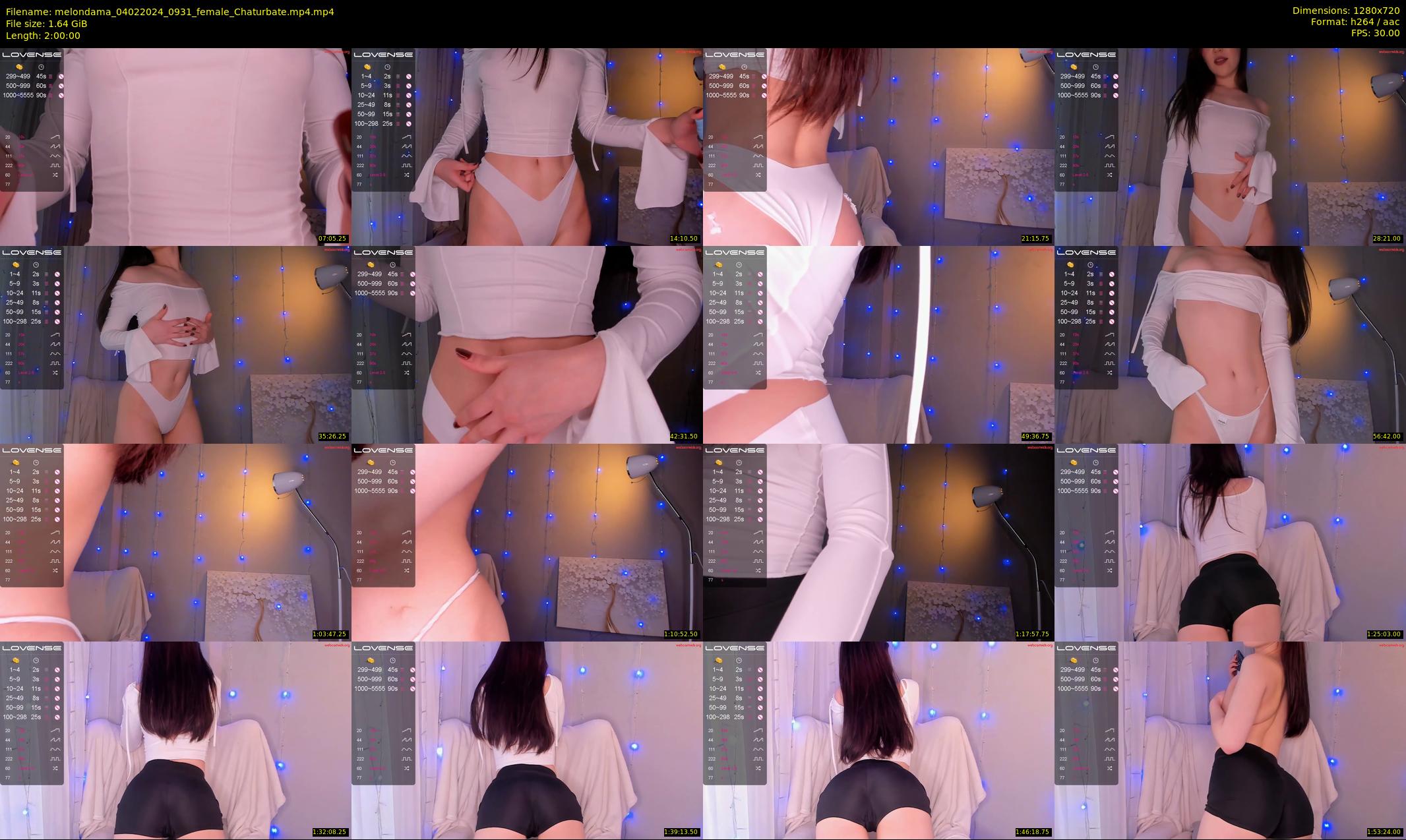 melondama — 120 minute Chaturbate female cam show recording, 720p, Feb 4, 2024