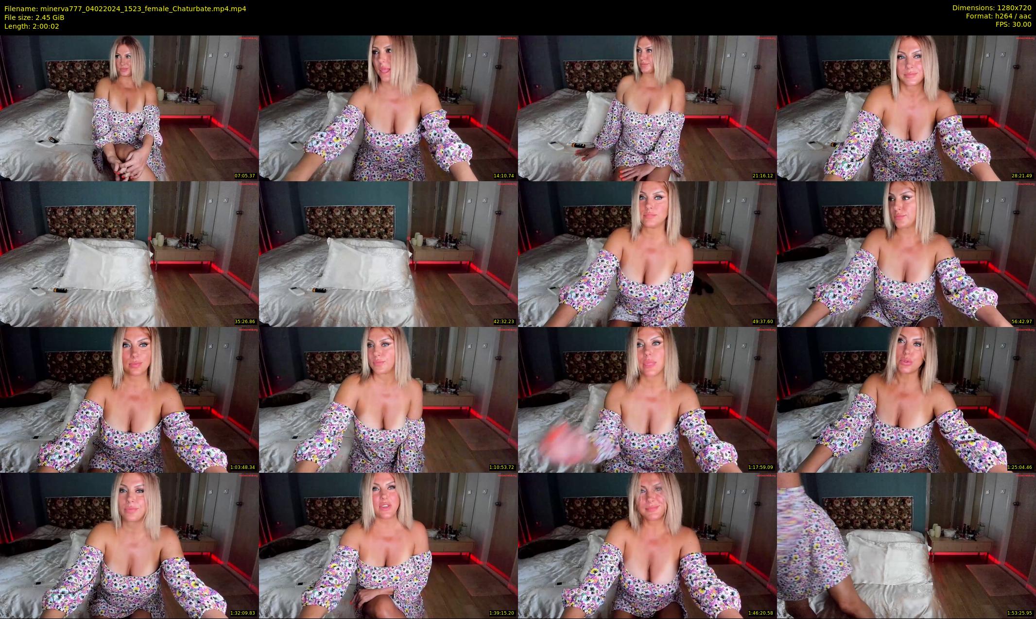 minerva777 — 121 minute Chaturbate female cam show recording, 720p, Feb 4, 2024