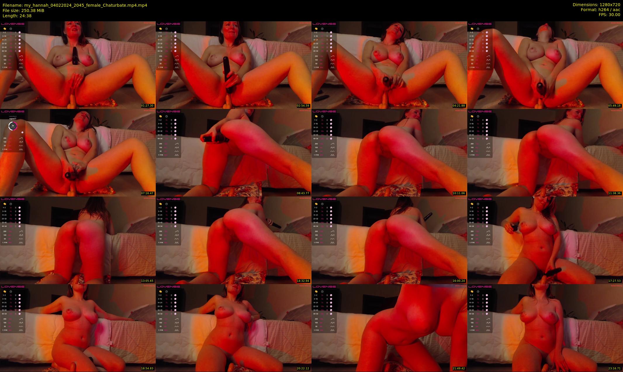 my_hannah — 25 minute Chaturbate female cam show recording, 720p, Feb 4, 2024