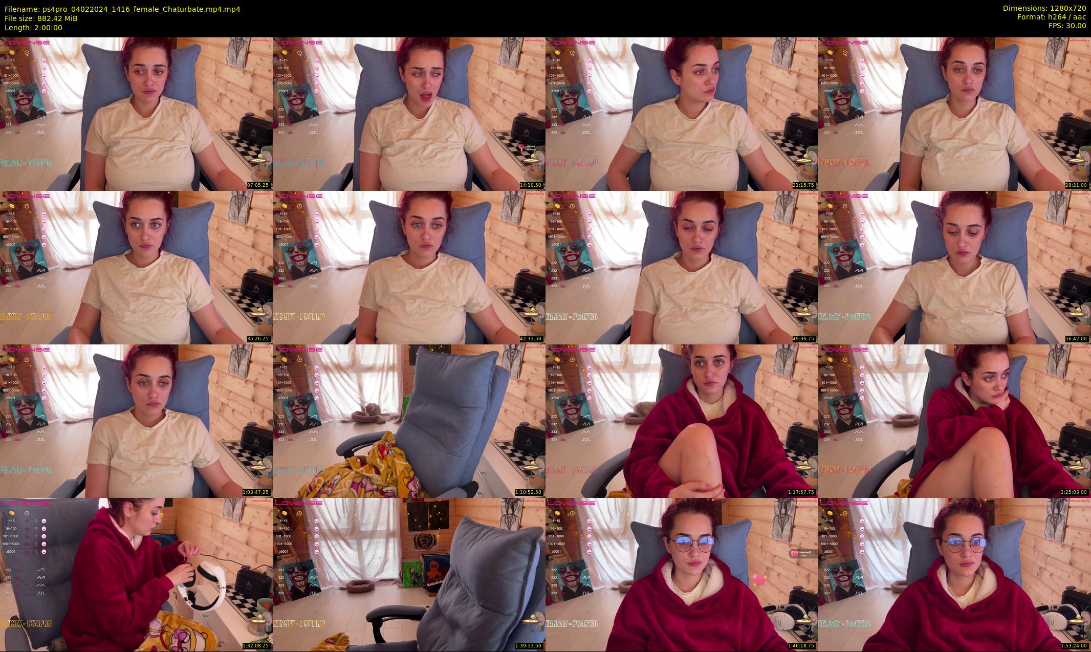 ps4pro — 120 minute Chaturbate female cam show recording, 720p, Feb 4, 2024