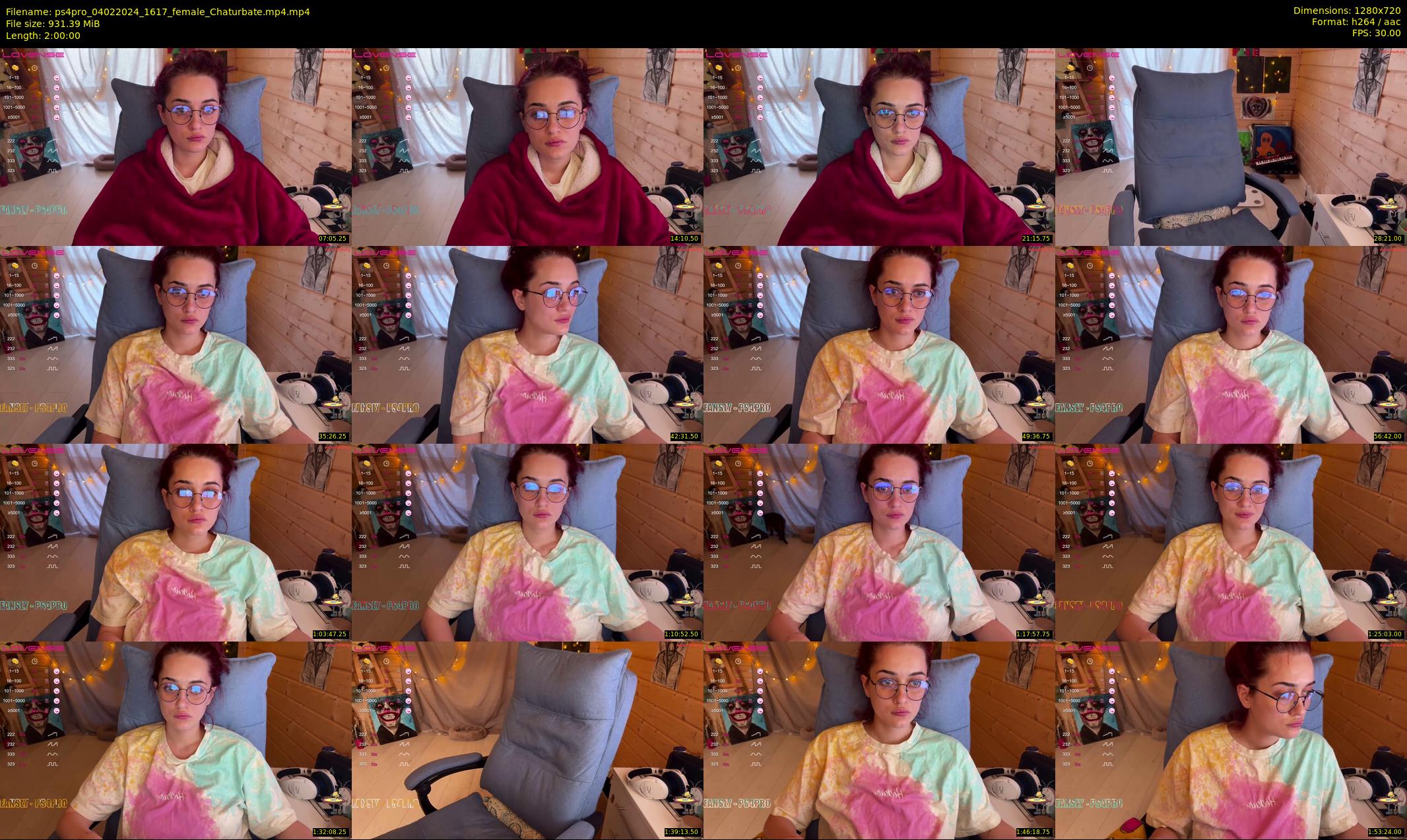 ps4pro — 120 minute Chaturbate female cam show recording, 720p, Feb 4, 2024