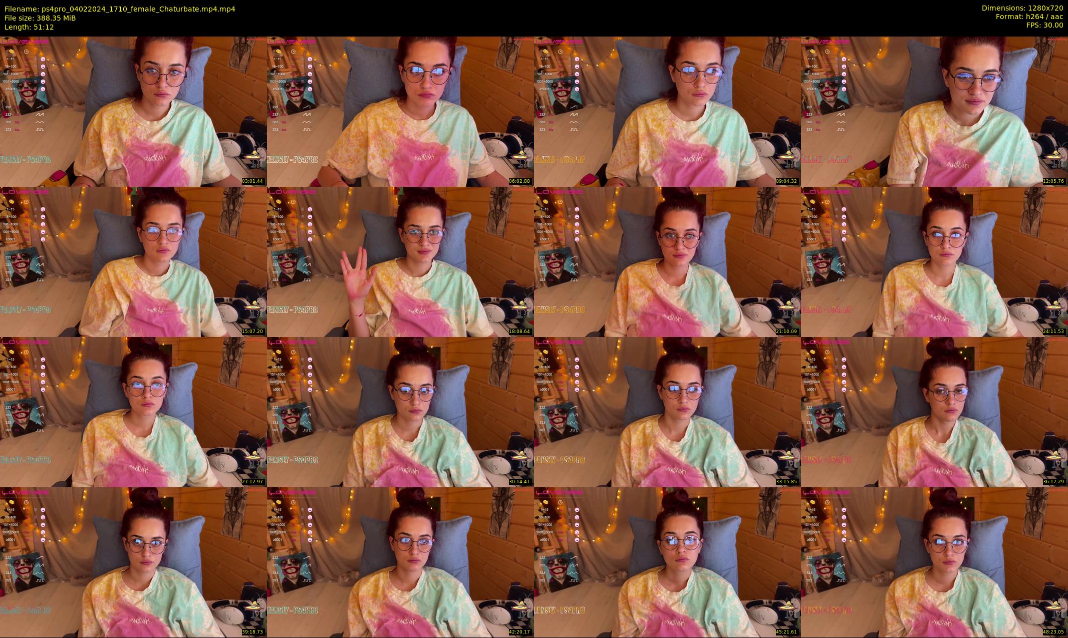ps4pro — 52 minute Chaturbate female cam show recording, 720p, Feb 4, 2024