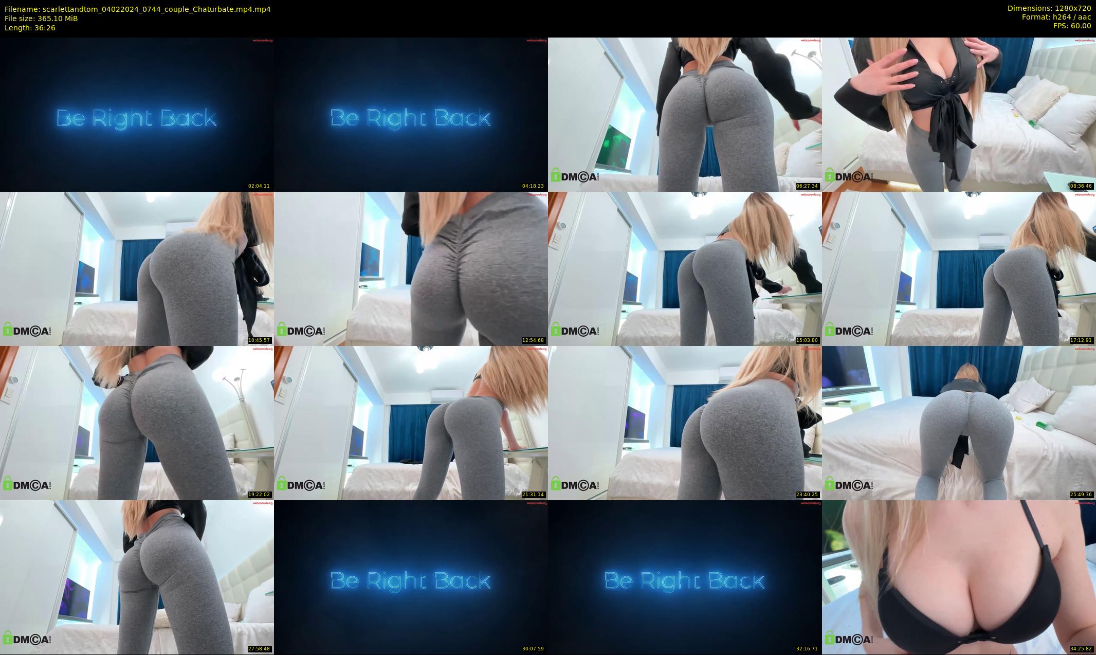 scarlettandtom — 37 minute Chaturbate couple cam show recording, 720p, Feb 4, 2024