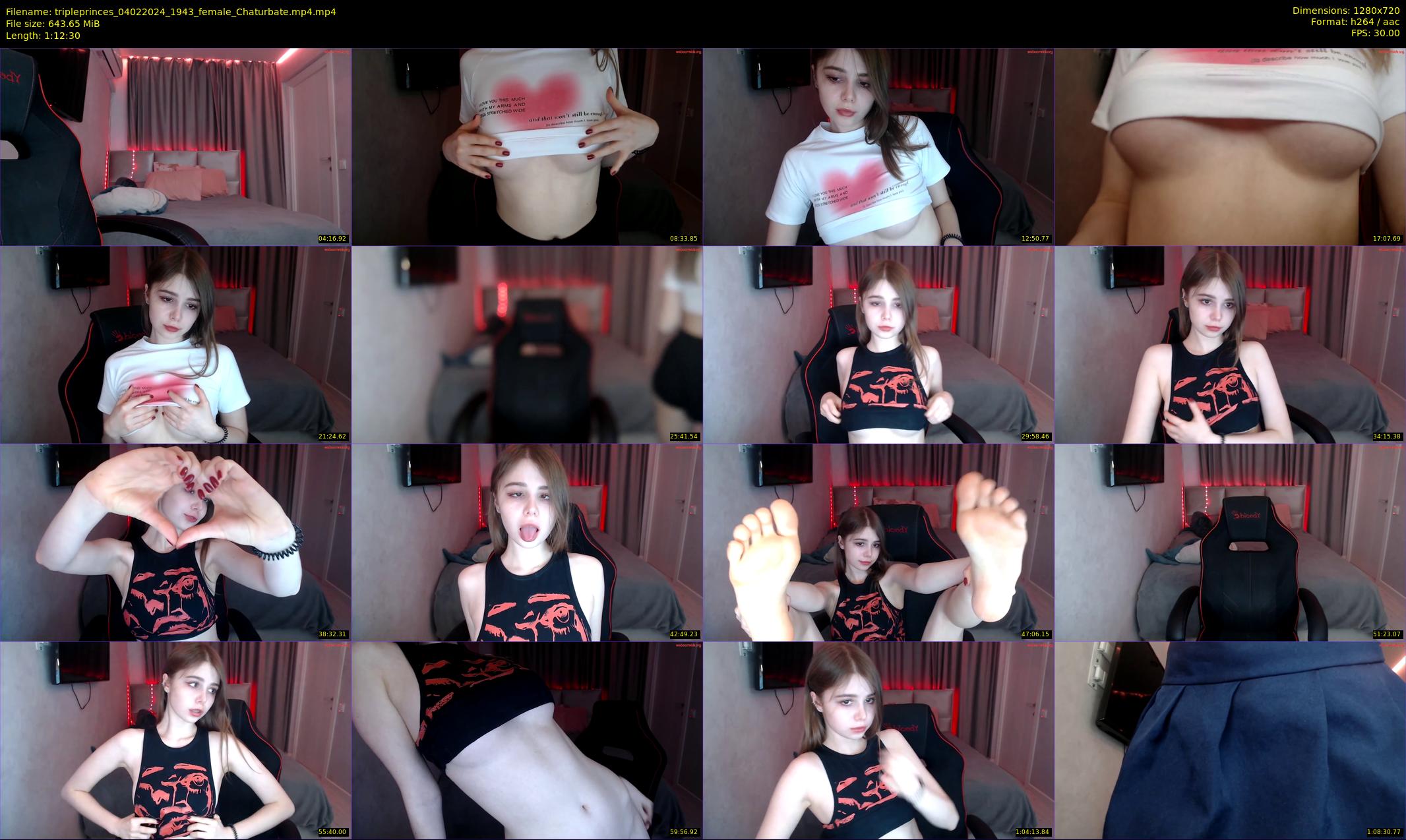 tripleprinces — 73 minute Chaturbate female cam show recording, 720p, Feb 4, 2024