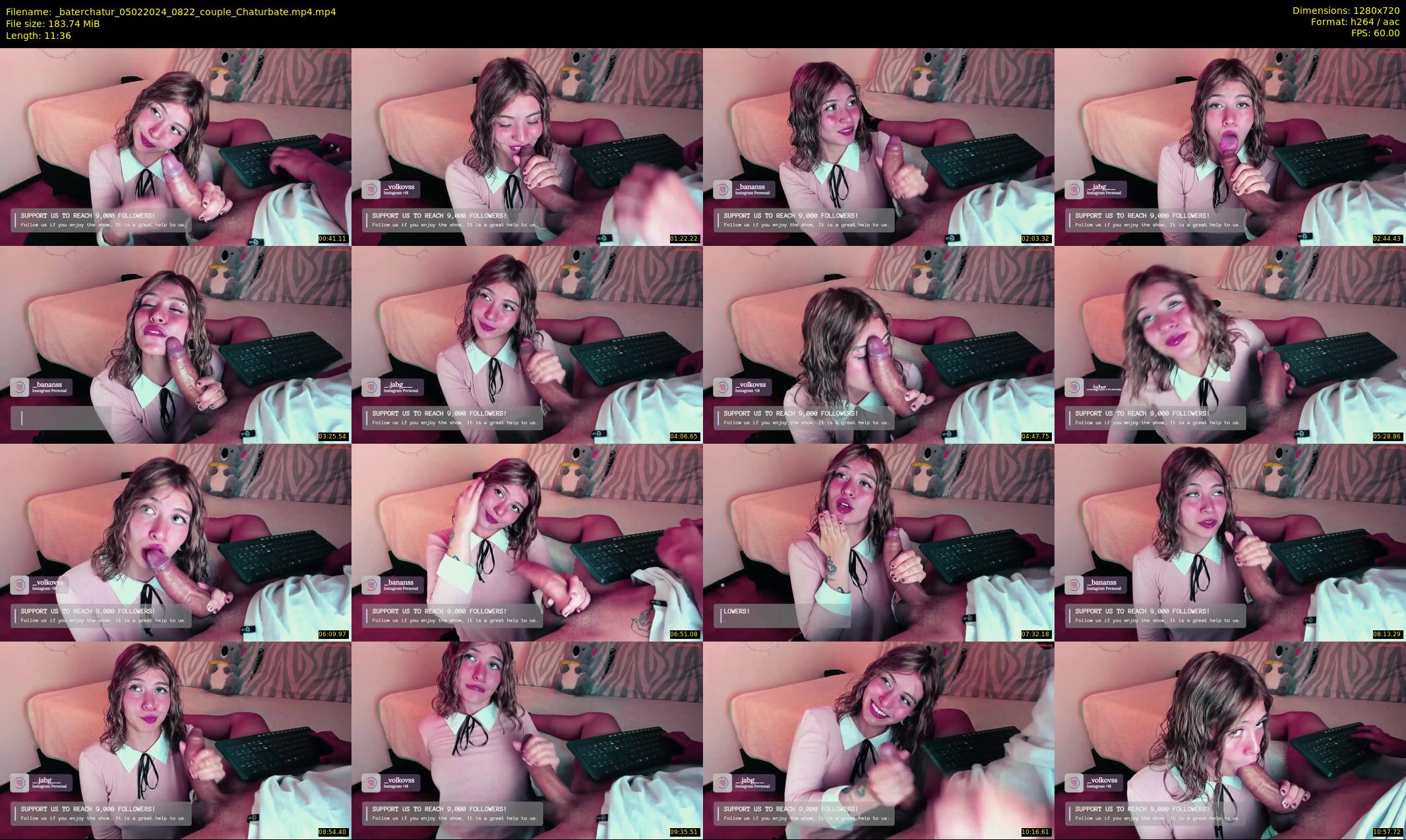 _baterchatur — 12 minute Chaturbate couple cam show recording, 720p, Feb 5, 2024