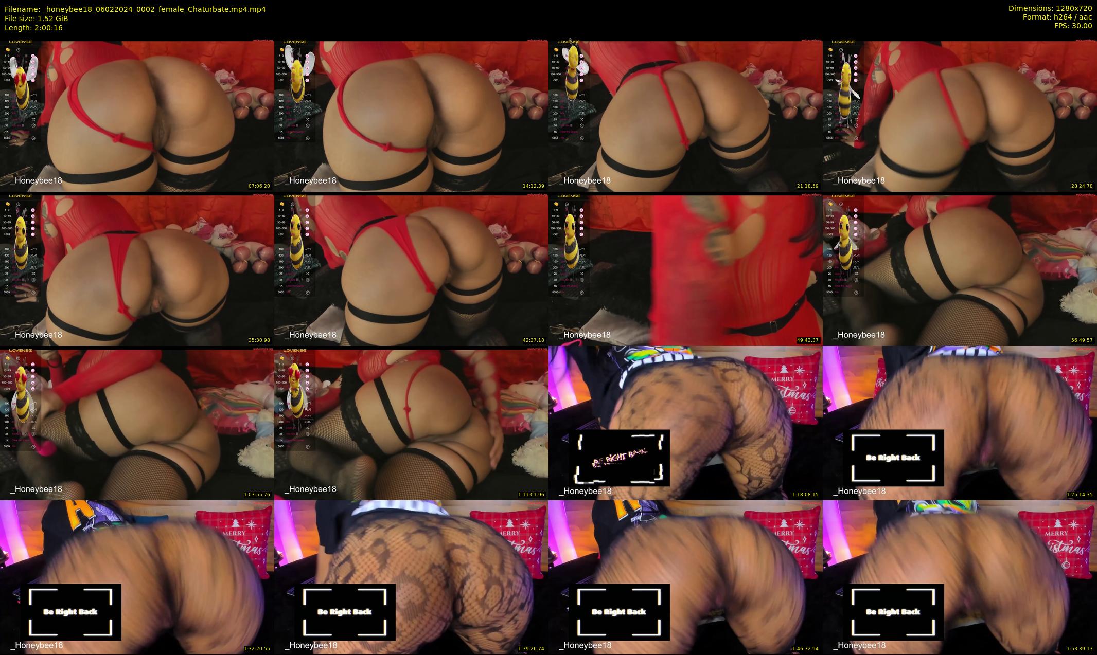 _honeybee18 — 121 minute Chaturbate female cam show recording, 720p, Feb 6, 2024
