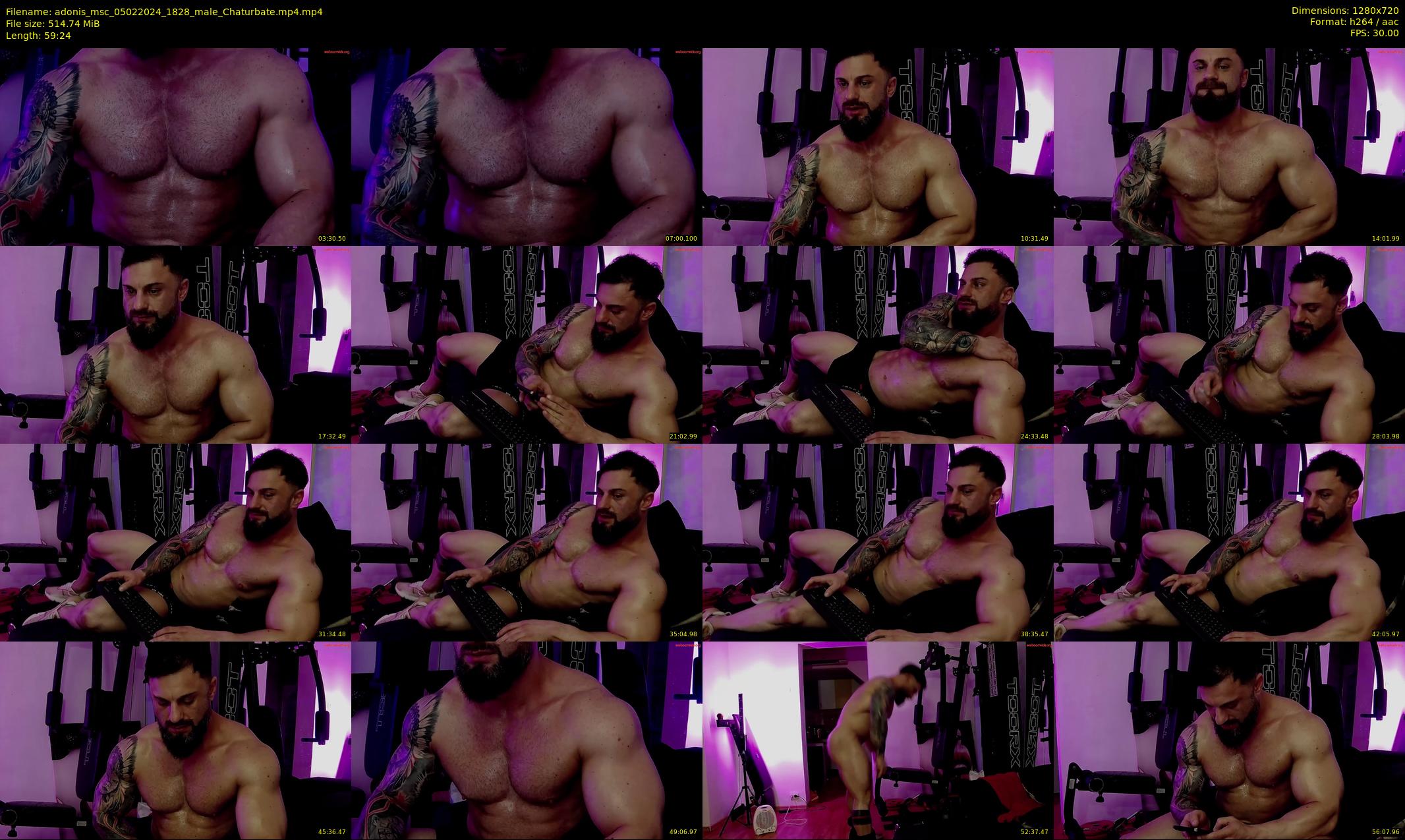 adonis_msc — 60 minute Chaturbate male cam show recording, 720p, Feb 5, 2024