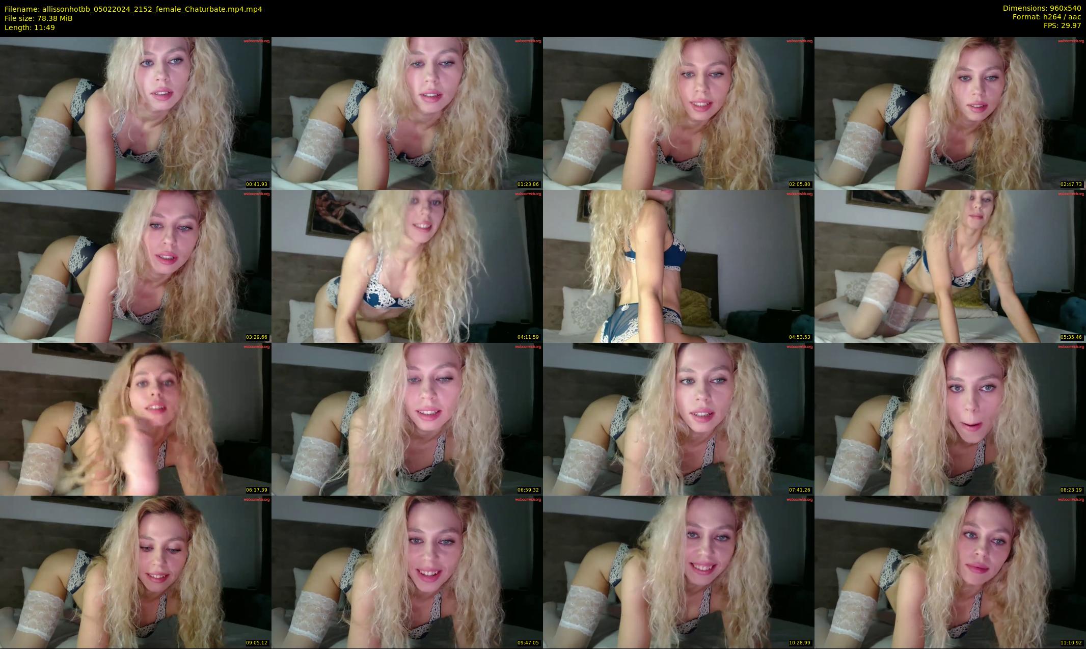 allissonhotbb — 12 minute Chaturbate female cam show recording, 480p, Feb 5, 2024